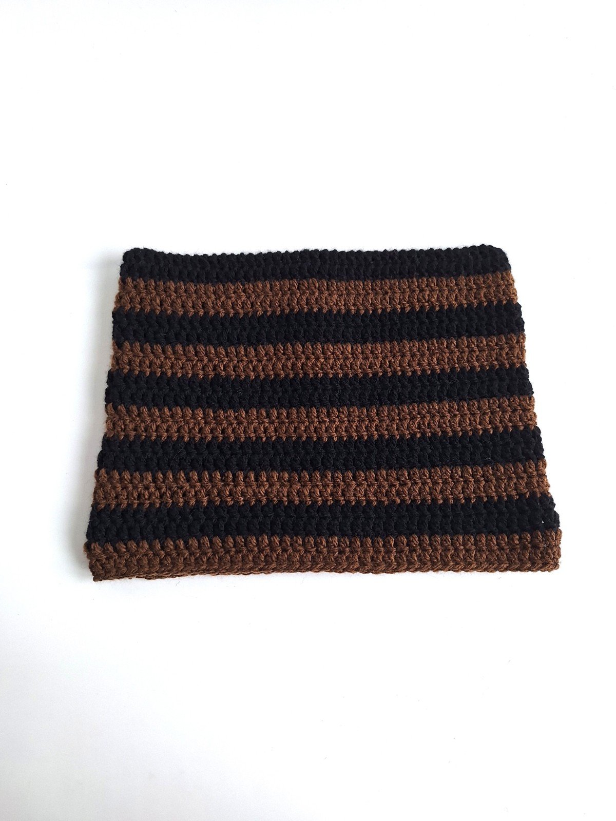 Gehaakte muts | Zwart en bruin - 99279 Gehaakte muts | Zwart en bruin