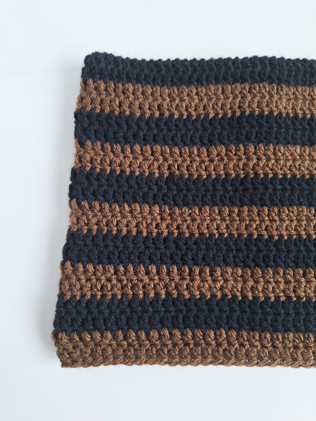 Gehaakte muts | Zwart en bruin - 99288 Gehaakte muts | Zwart en bruin