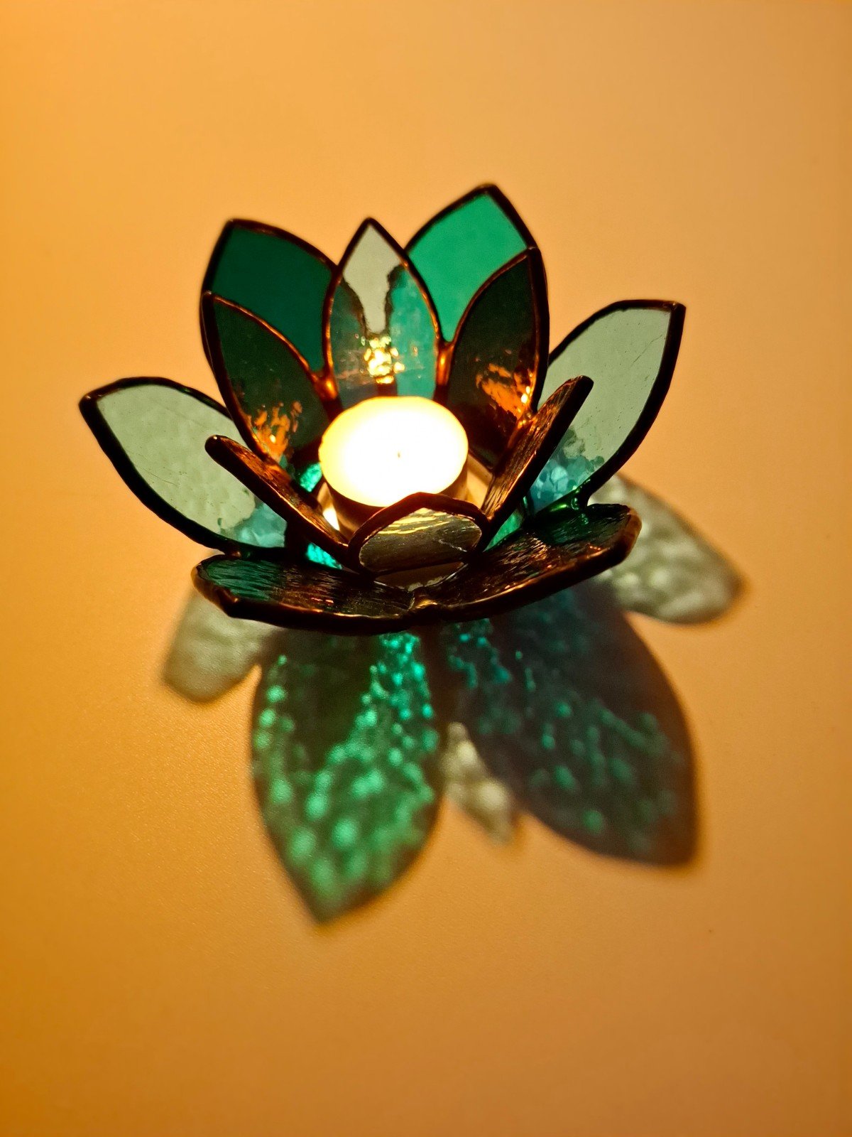 Glas in lood Lotus "Aurora" - 98934 Glas in lood Lotus "Aurora"