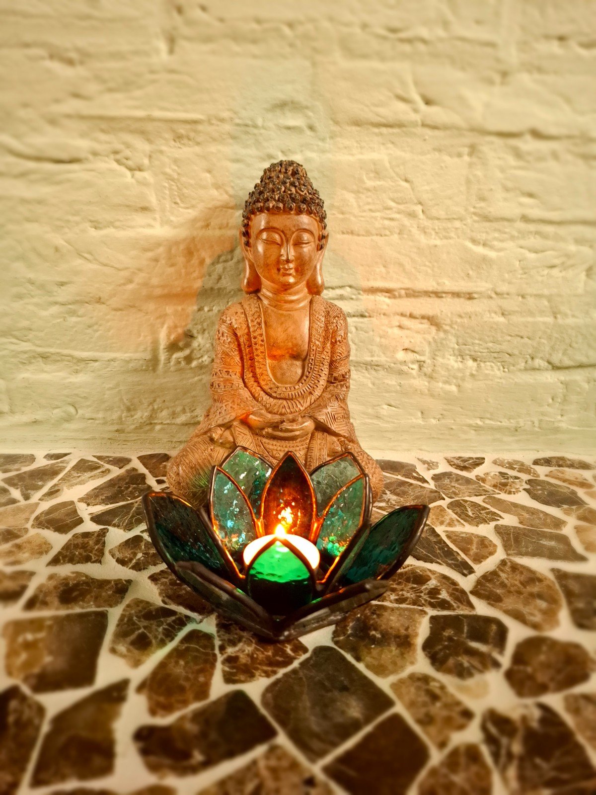 Glas in lood Lotus "Aurora" - 98935 Glas in lood Lotus "Aurora"