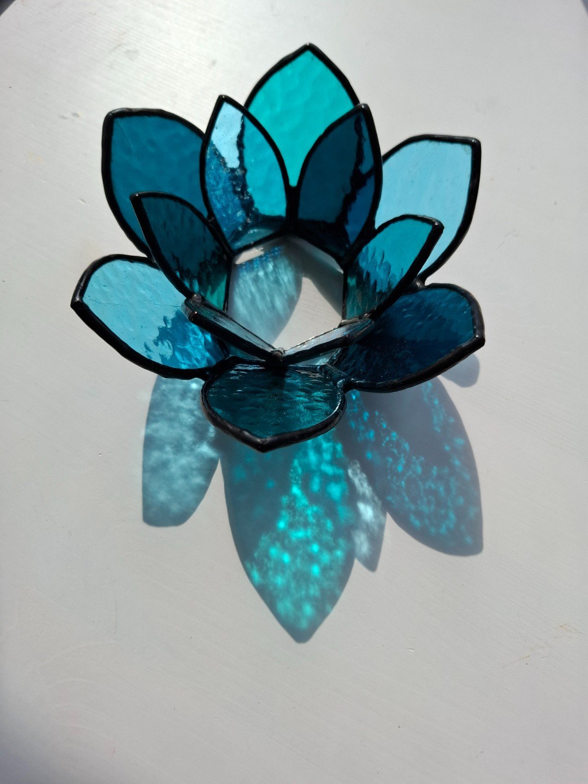 Glas in lood Lotus "Aurora" - 98939 Glas in lood Lotus "Aurora"