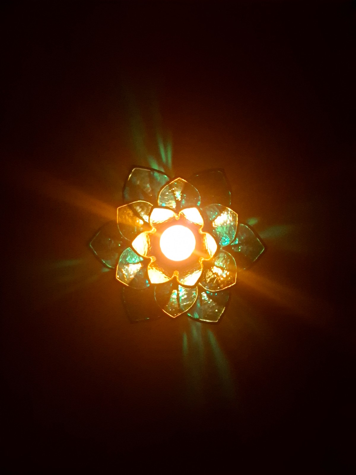 Glas in lood Lotus "Aurora" - 98941 Glas in lood Lotus "Aurora"