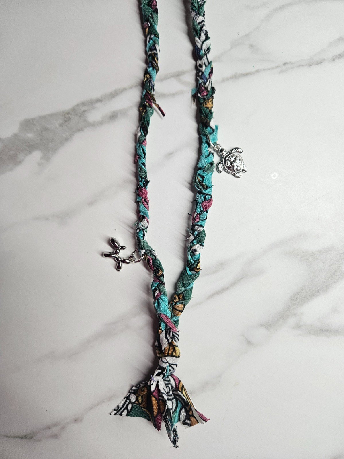 Groene bandana ketting