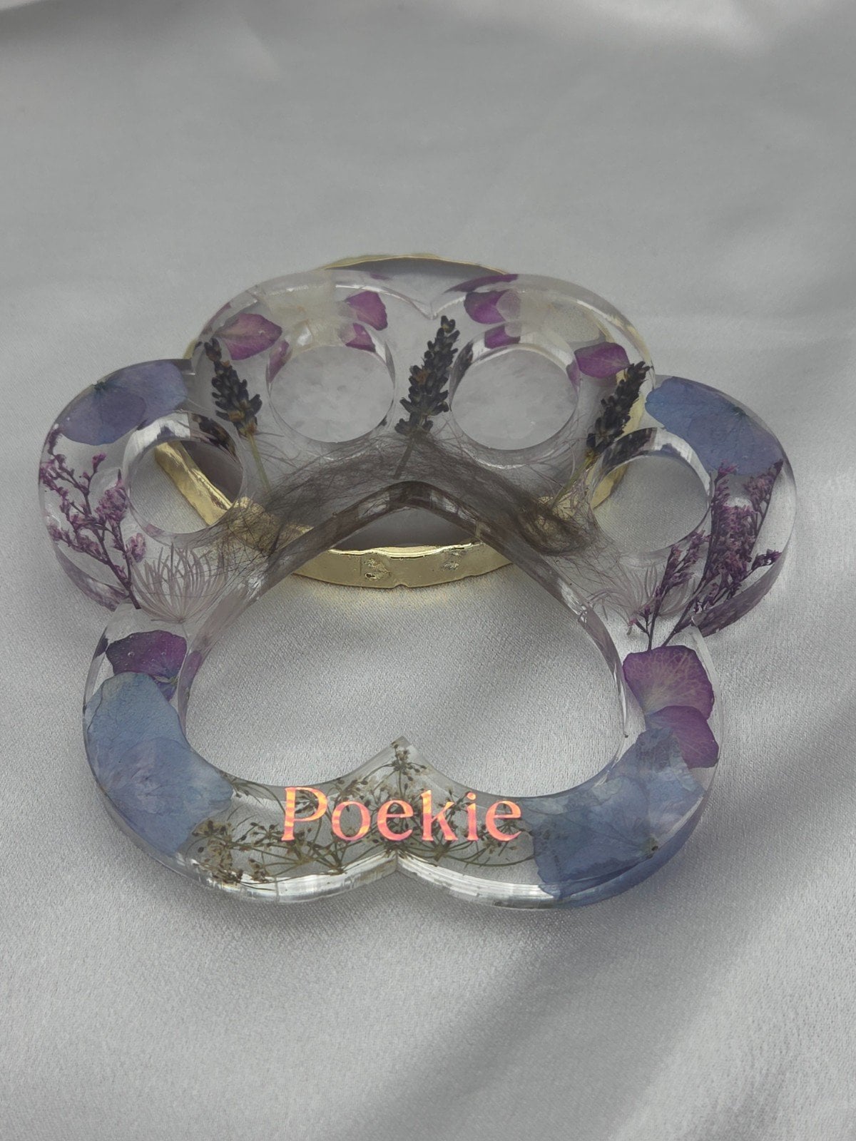 Grote poot hond of kat - haar en/of as verwerking - custom item