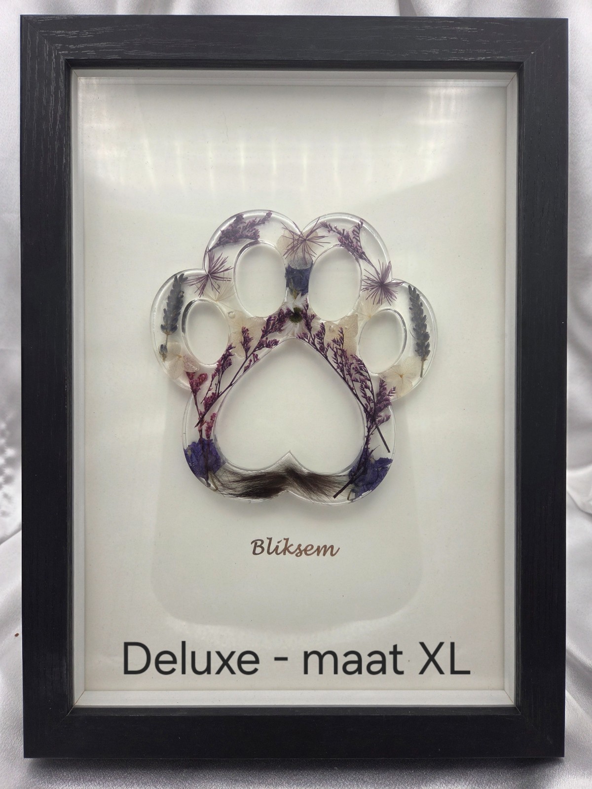 Grote poot hond of kat - haar en/of as verwerking - custom item