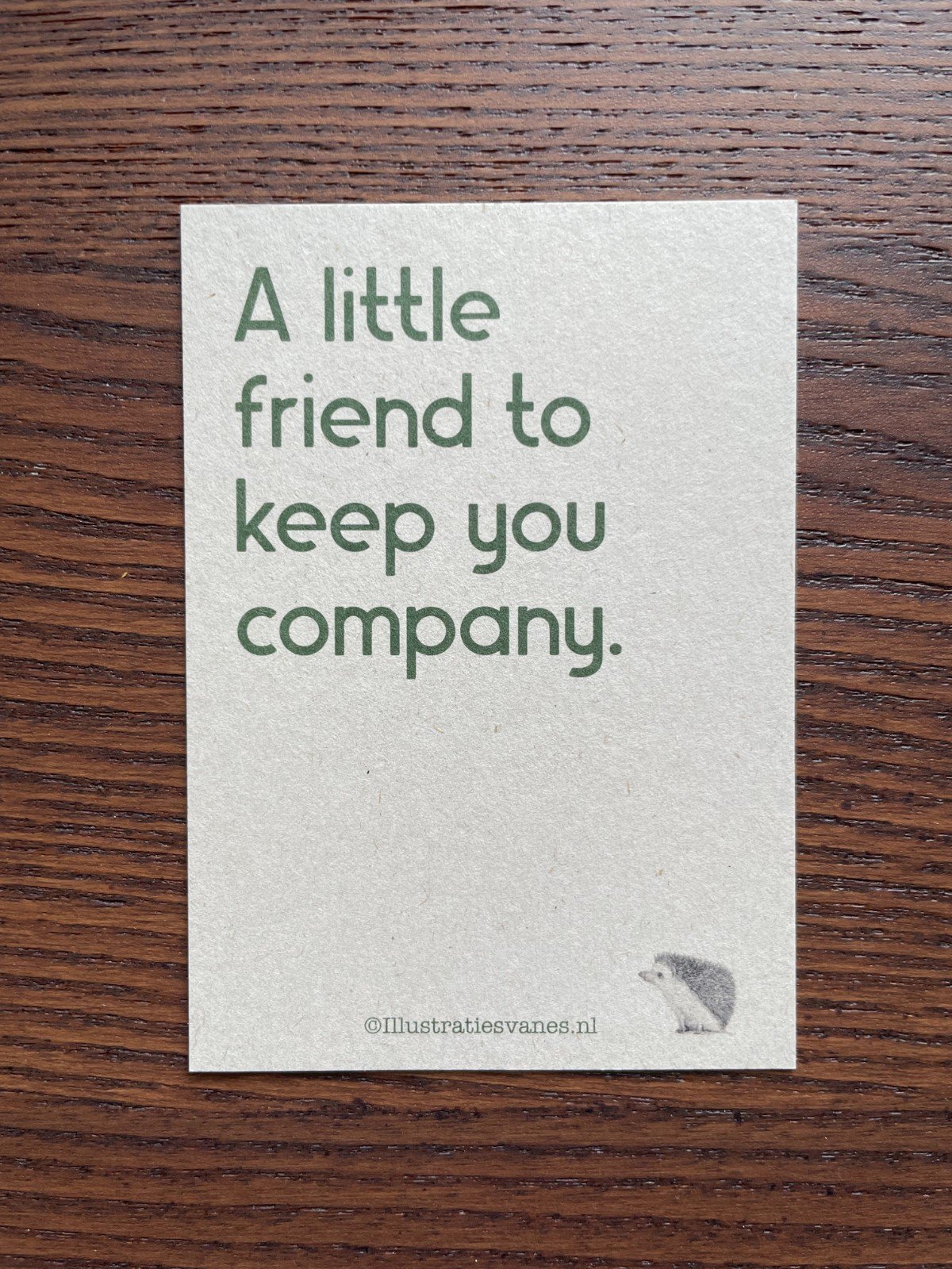 Tegeltje grijs - Egeltje potlood