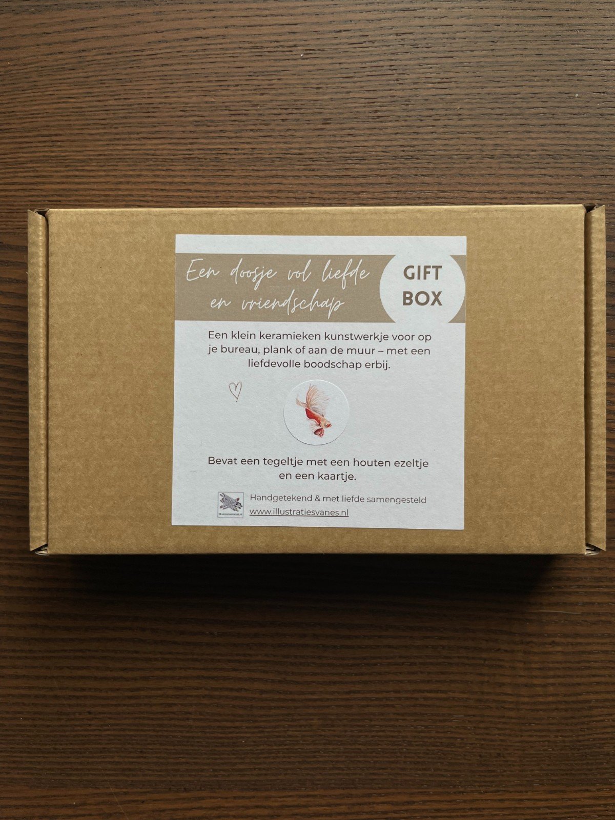 Tegeltje camel - Krab aquarel - 100349 Tegeltje camel - Krab aquarel