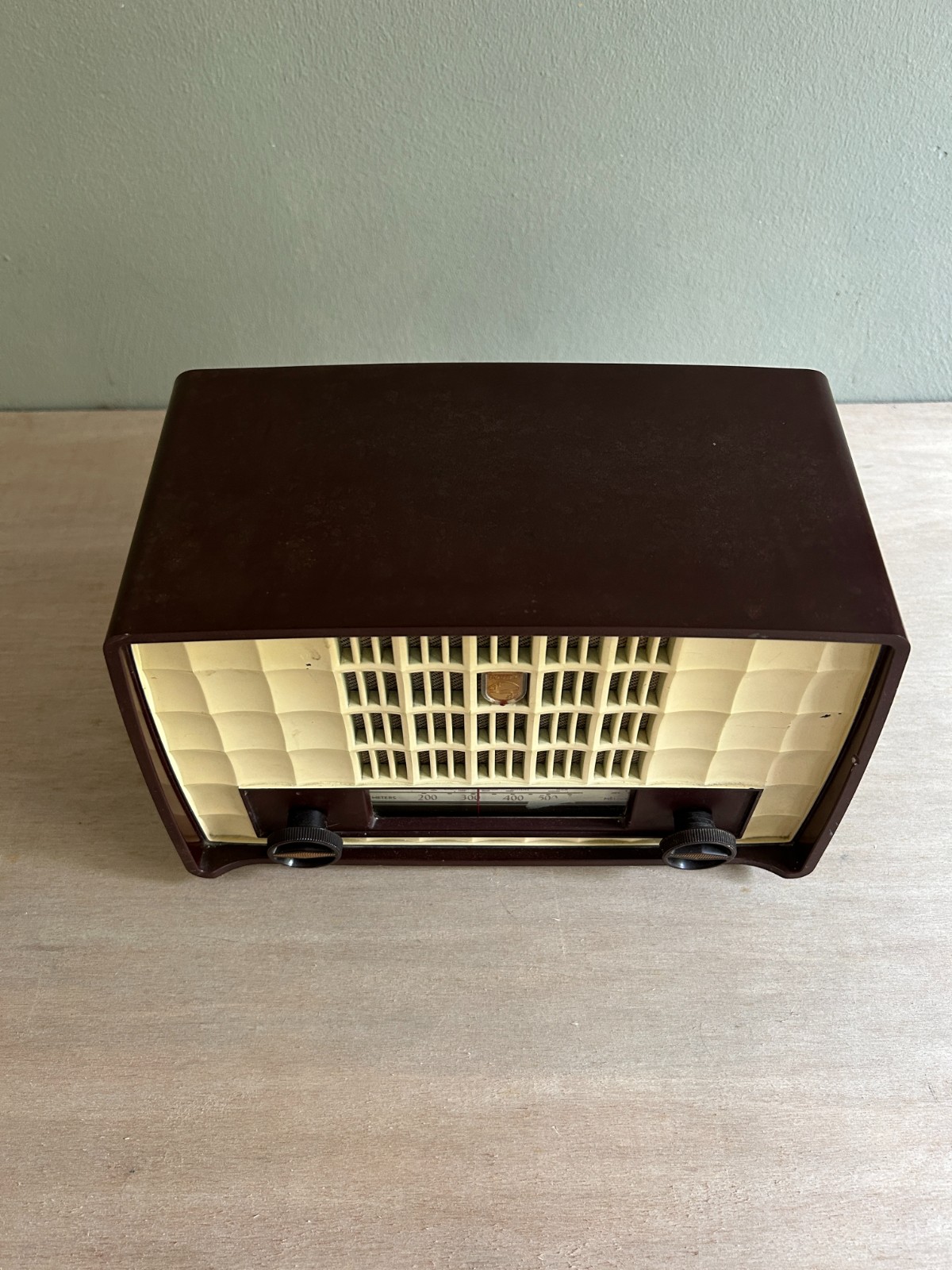 Vintage bluetooth wit radio Phillips uit 1956
