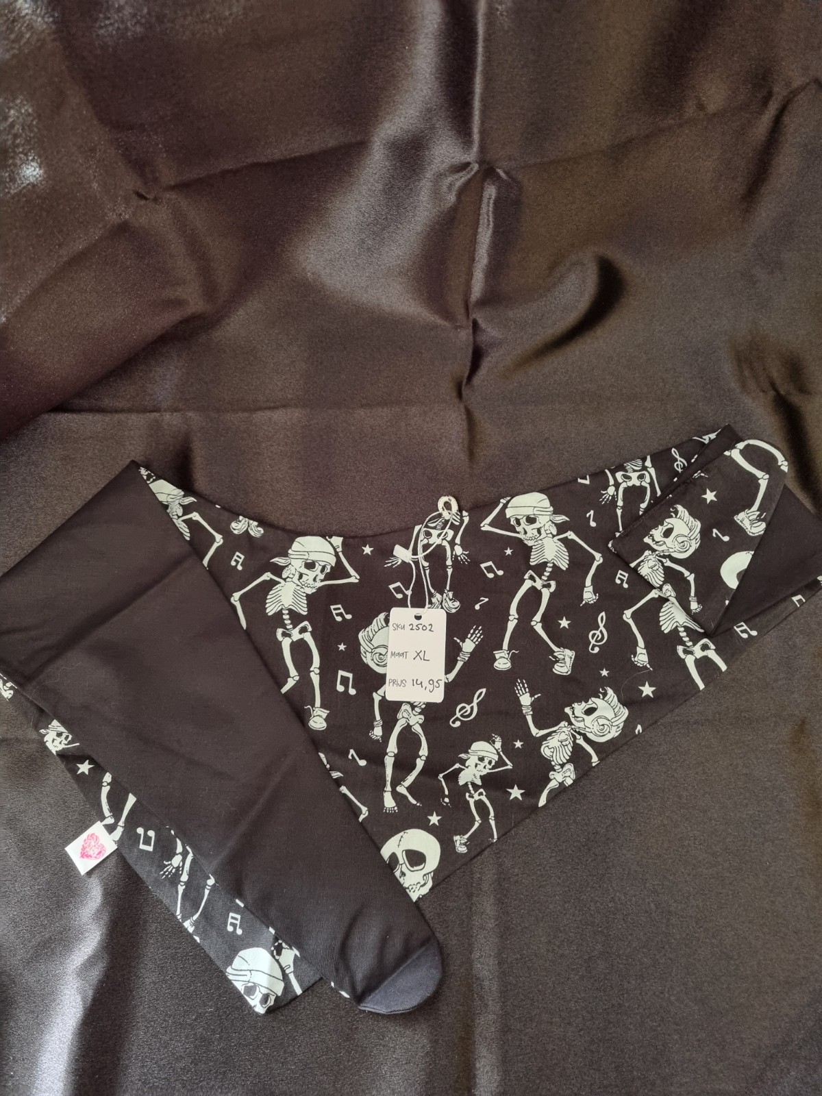 bandana 'skelet' - maat XL