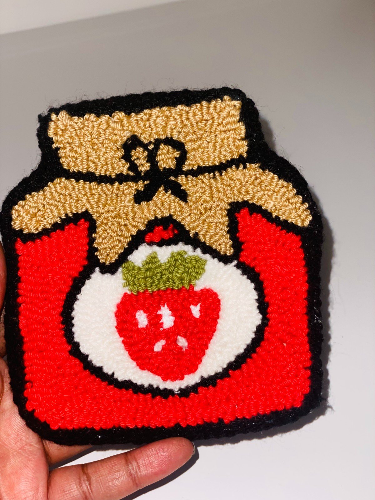 🍯 Handgemaakte Punch Needle Jampot – Unieke Decoratie met een Cr… - 100874 🍯 Handgemaakte Punch Needle Jampot – Unieke Decoratie met een Creatief Tintje