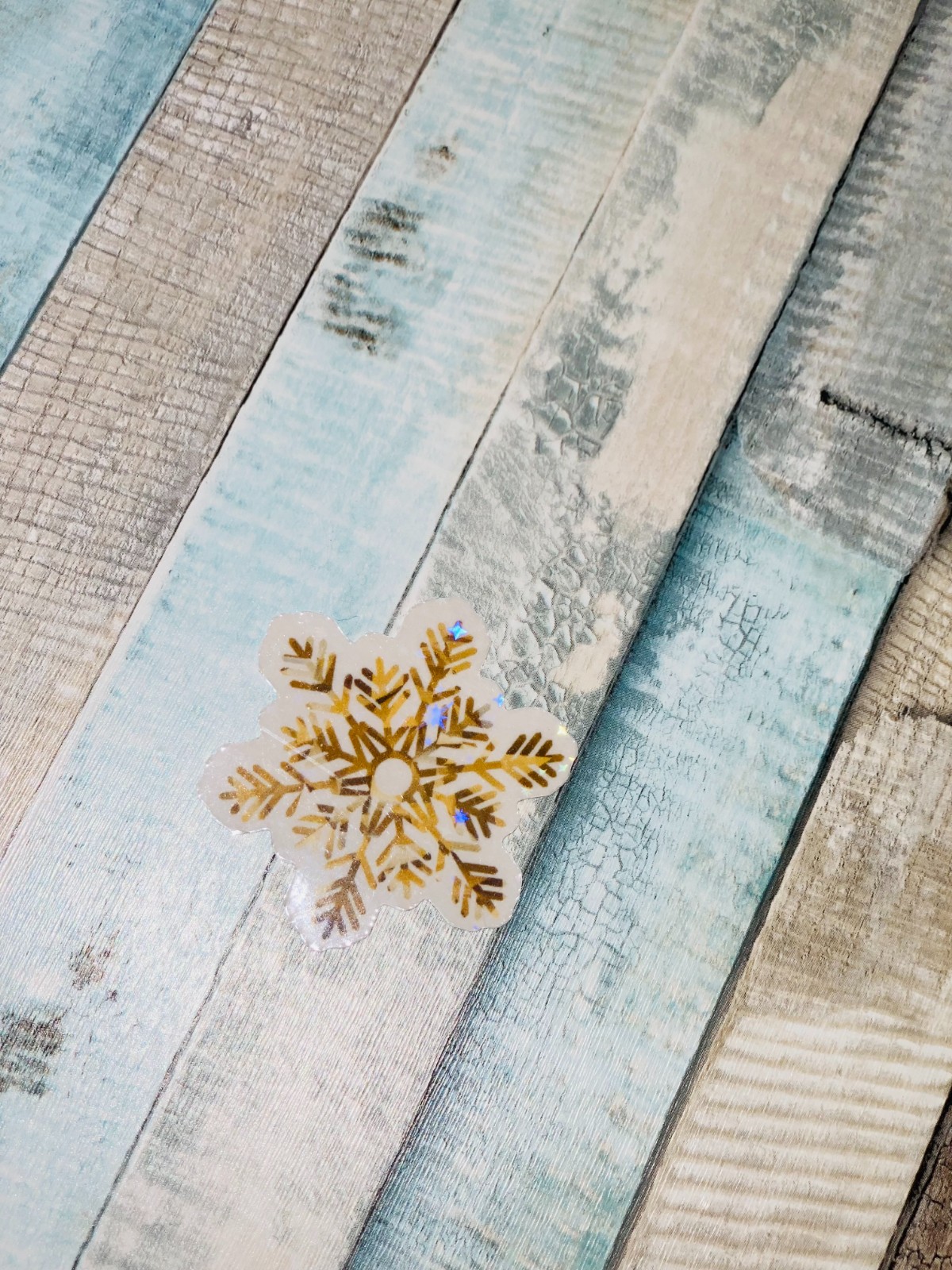 10 Holografische Kerst Stickers – Handgemaakt met Cricut