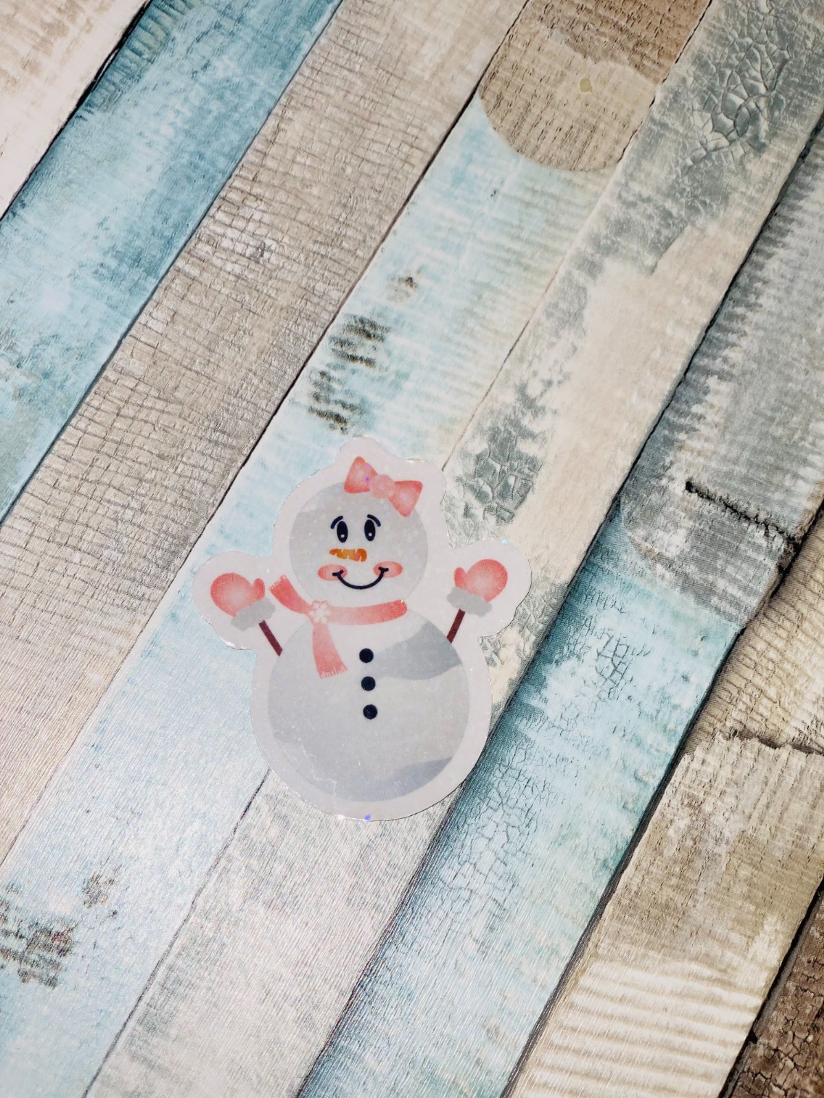 10 Holografische Kerst Stickers – Handgemaakt met Cricut