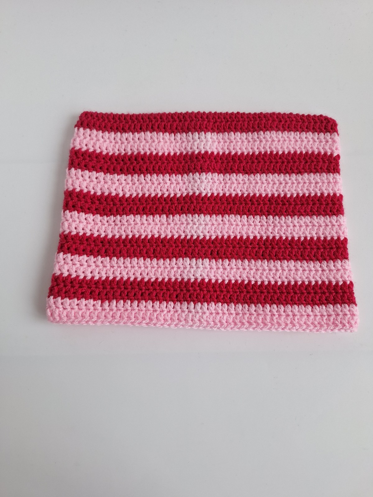 Gehaakte muts | Lichtroze en knalroze