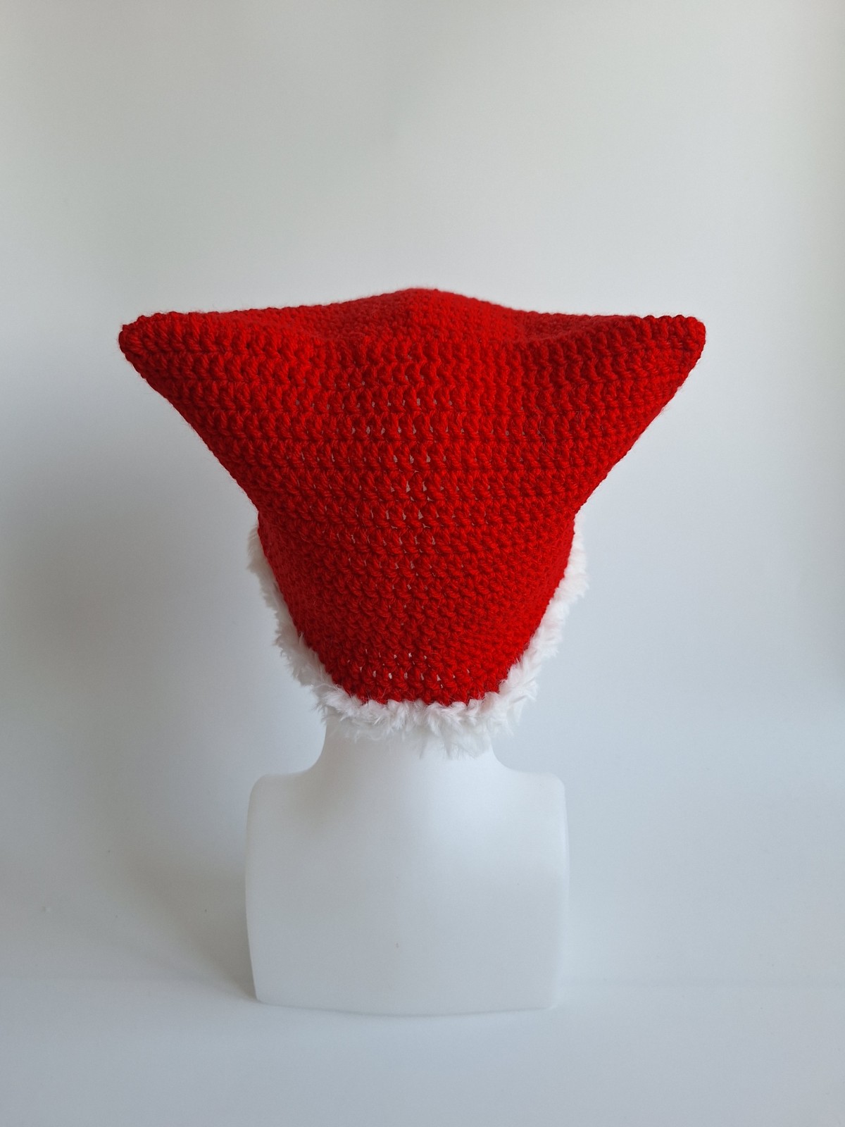 Gehaakte muts met imitatiebont | Santa - 105508 Gehaakte muts met imitatiebont | Santa