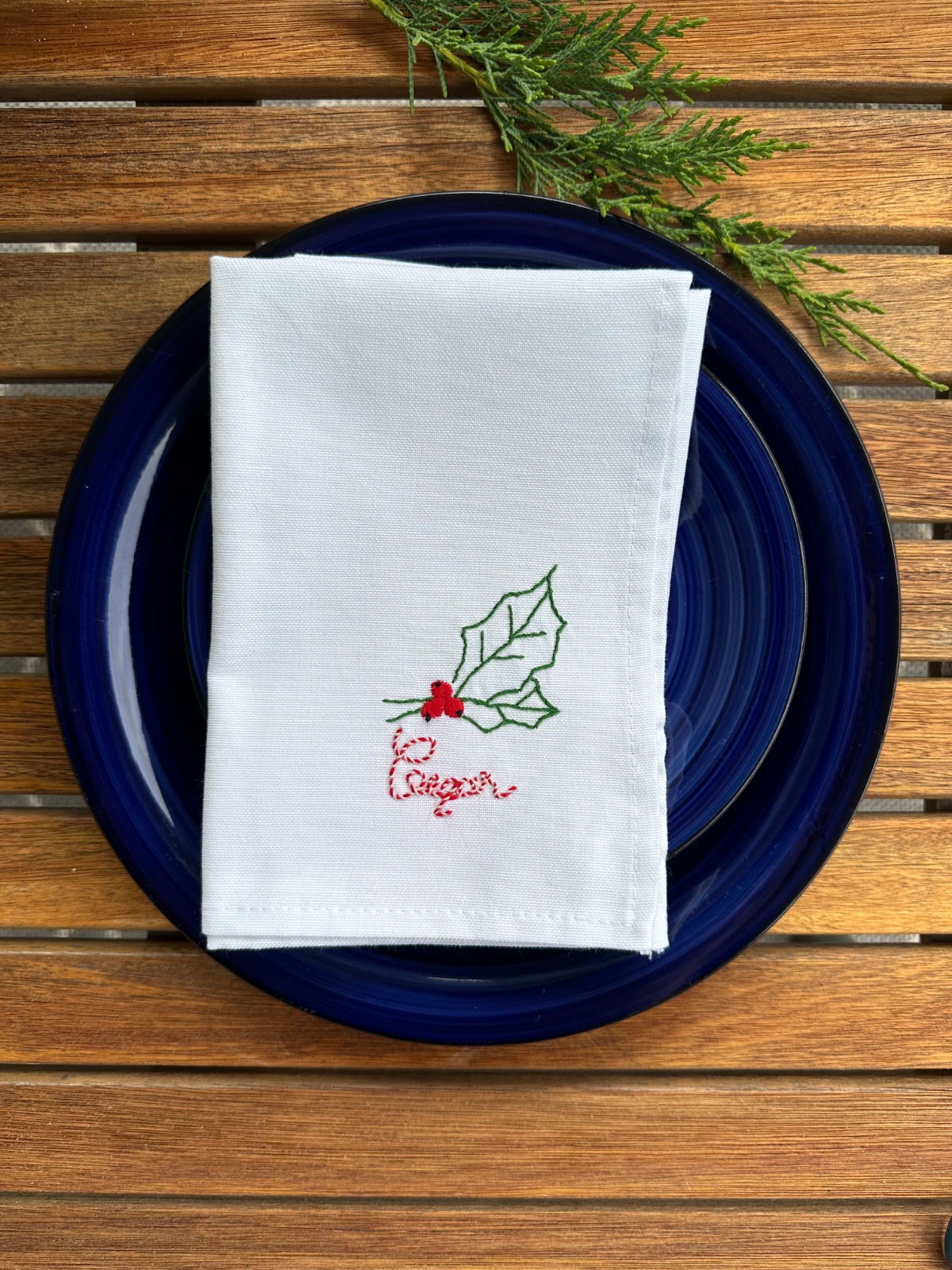 Gepersonaliseerde kerstservet_3 - 104429 Gepersonaliseerde kerstservet_3