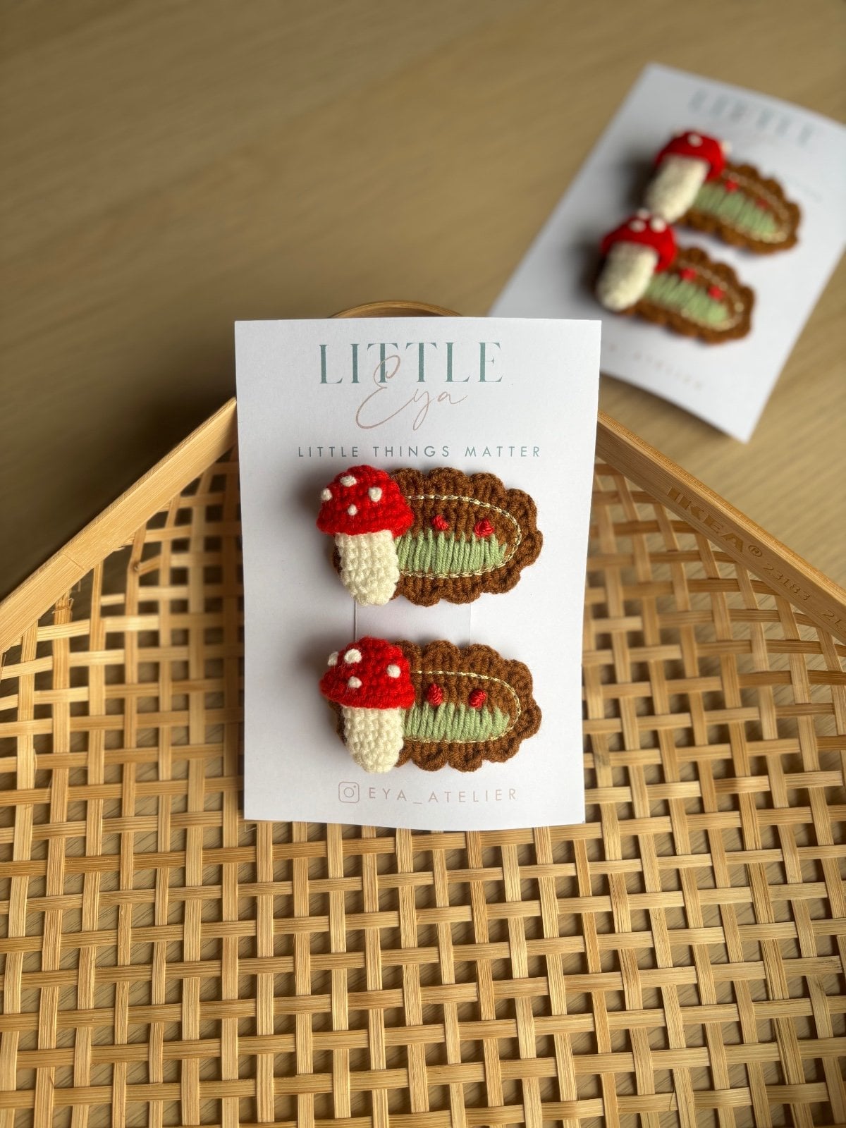 Handgemaakte haarspeld – Paddenstoel - 99604 Handgemaakte haarspeld – Paddenstoel