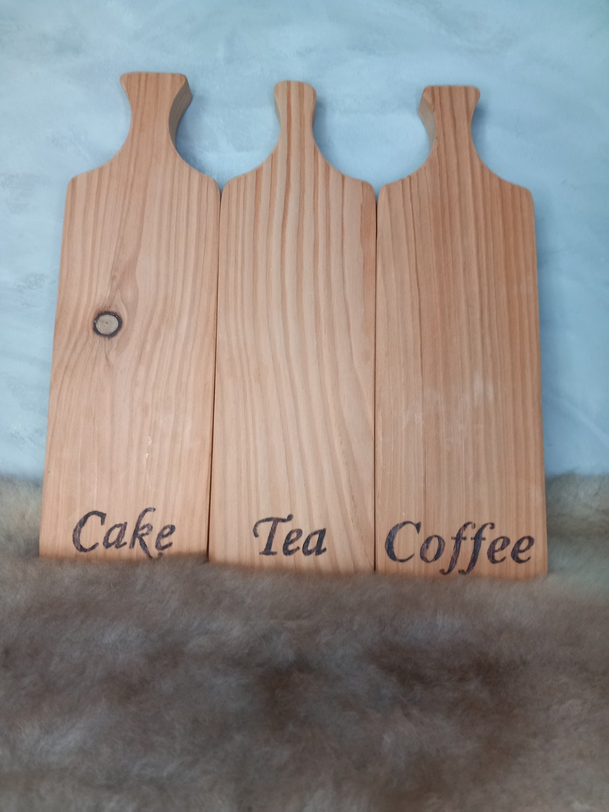 Houten serveerplankjes set - 102144 Houten serveerplankjes set