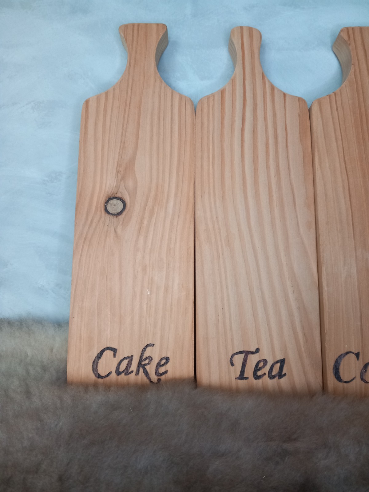 Houten serveerplankjes set - 102145 Houten serveerplankjes set