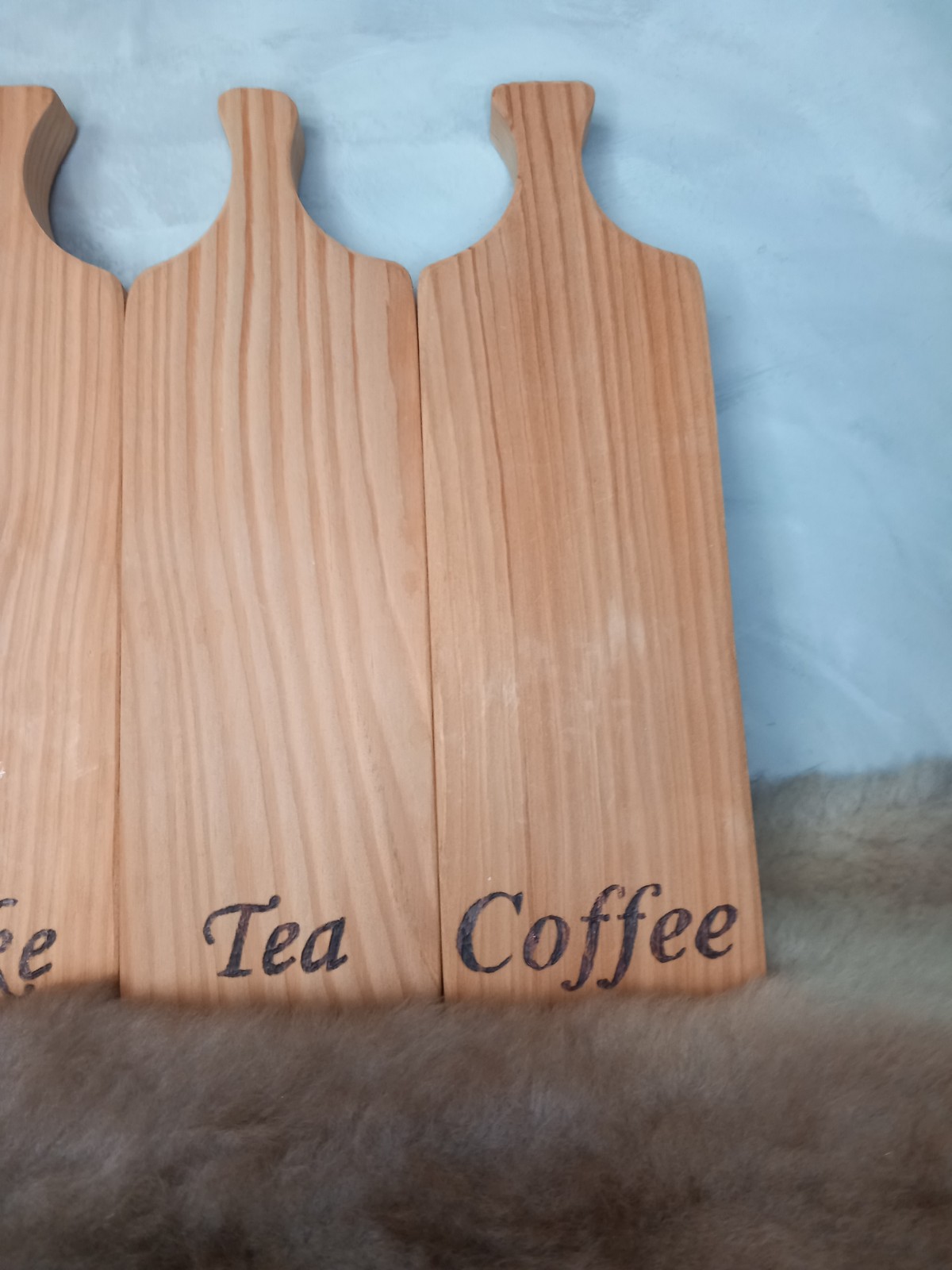 Houten serveerplankjes set - 102146 Houten serveerplankjes set