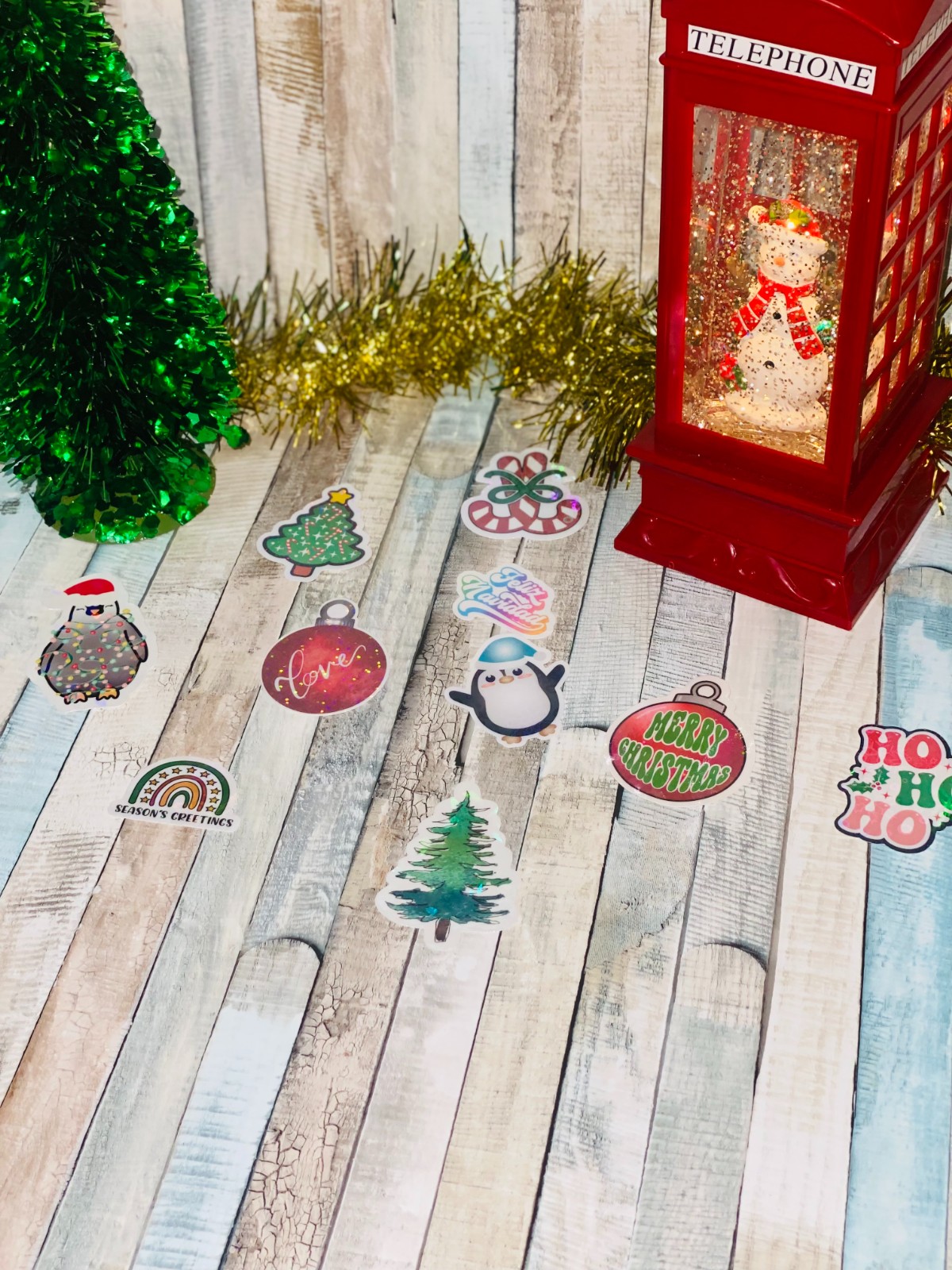 Magische Kerst Stickers – Holografisch Effect - 103030 Magische Kerst Stickers – Holografisch Effect