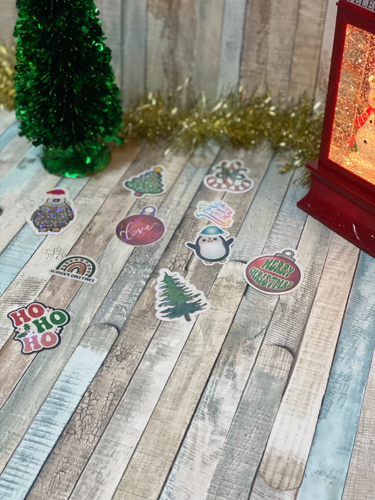 Magische Kerst Stickers – Holografisch Effect - 103031 Magische Kerst Stickers – Holografisch Effect