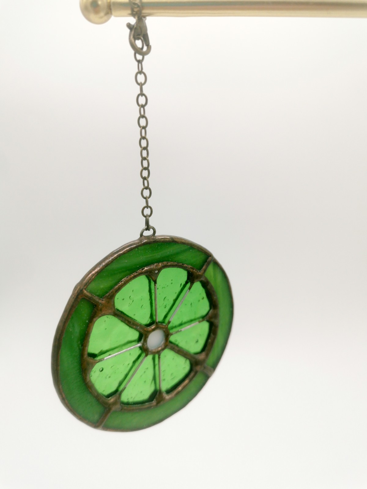 Ornament glas-in-loodraam Limoen - 101468 kerstboomversiering glazen Limoen