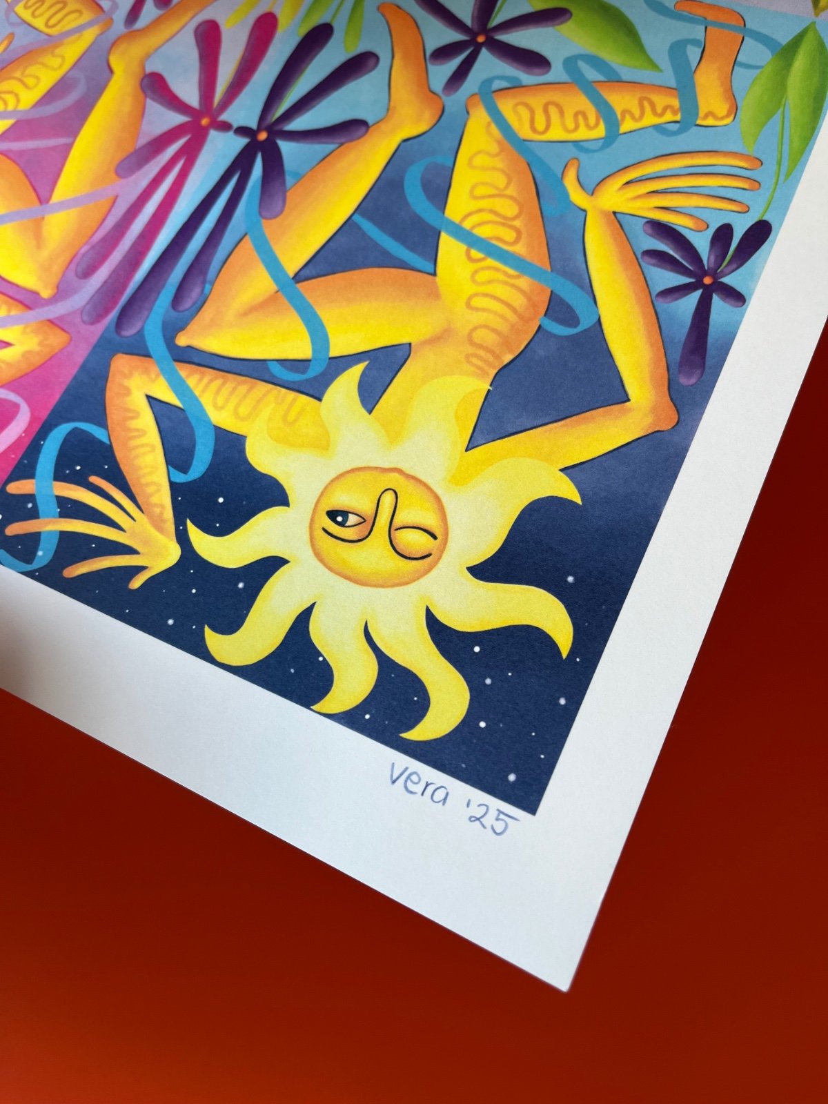 Print illustratie ‘Zonnedans’ - A3