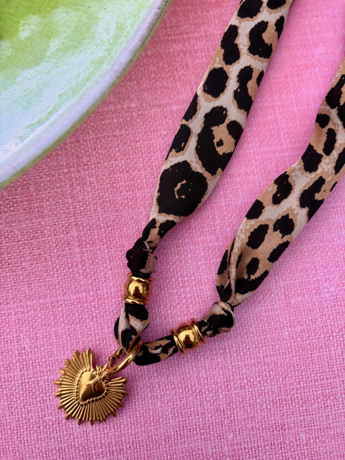 Stof ketting van panterstof