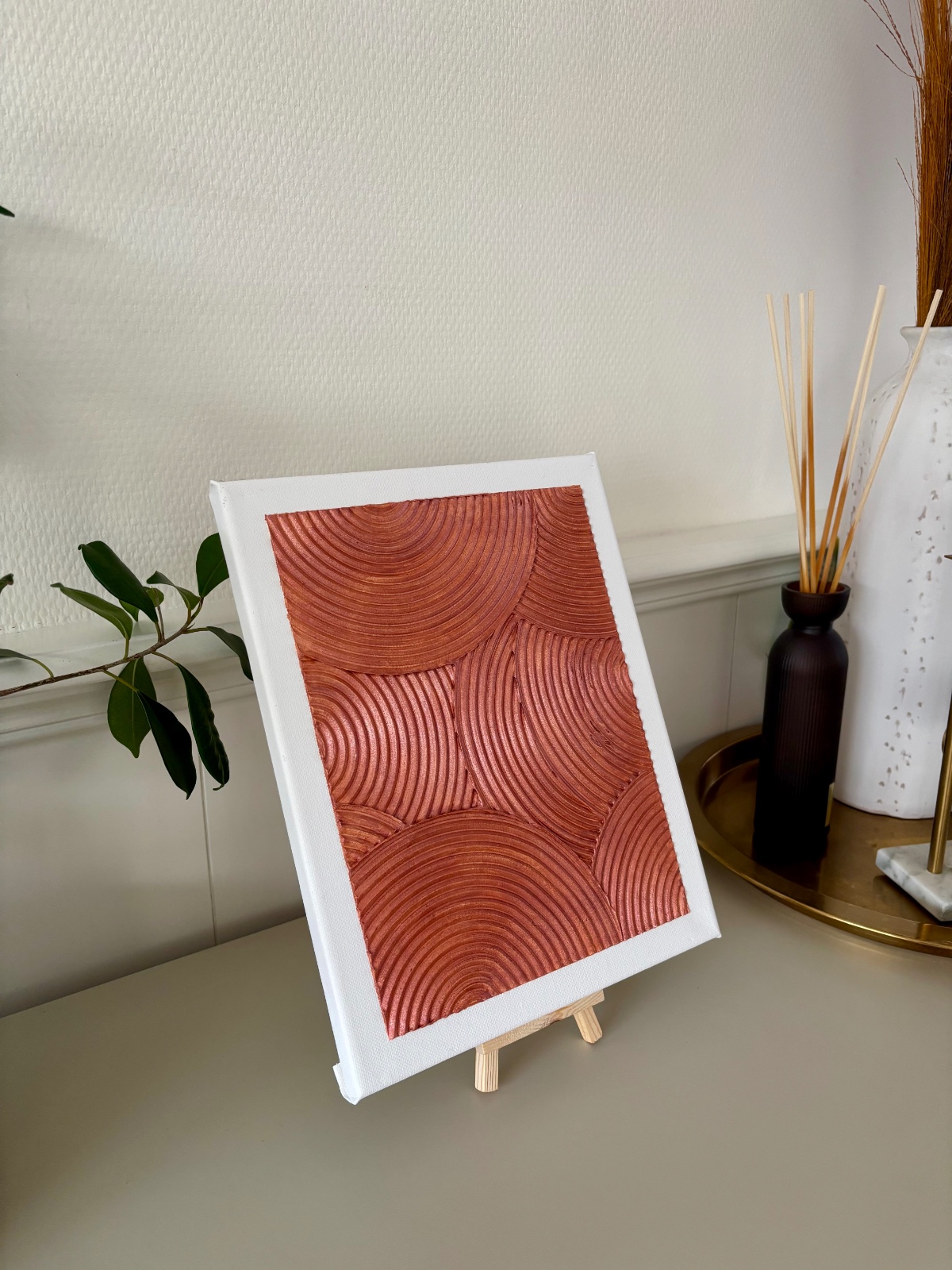 Koperen golven – Textured Art