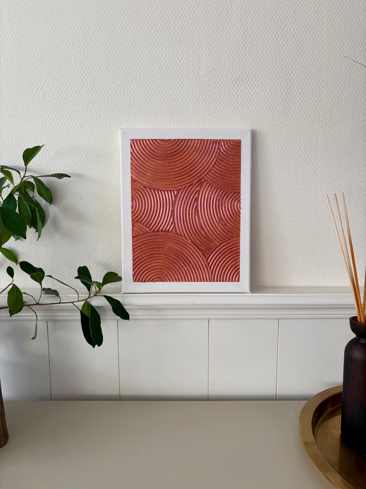 Koperen golven – Textured Art