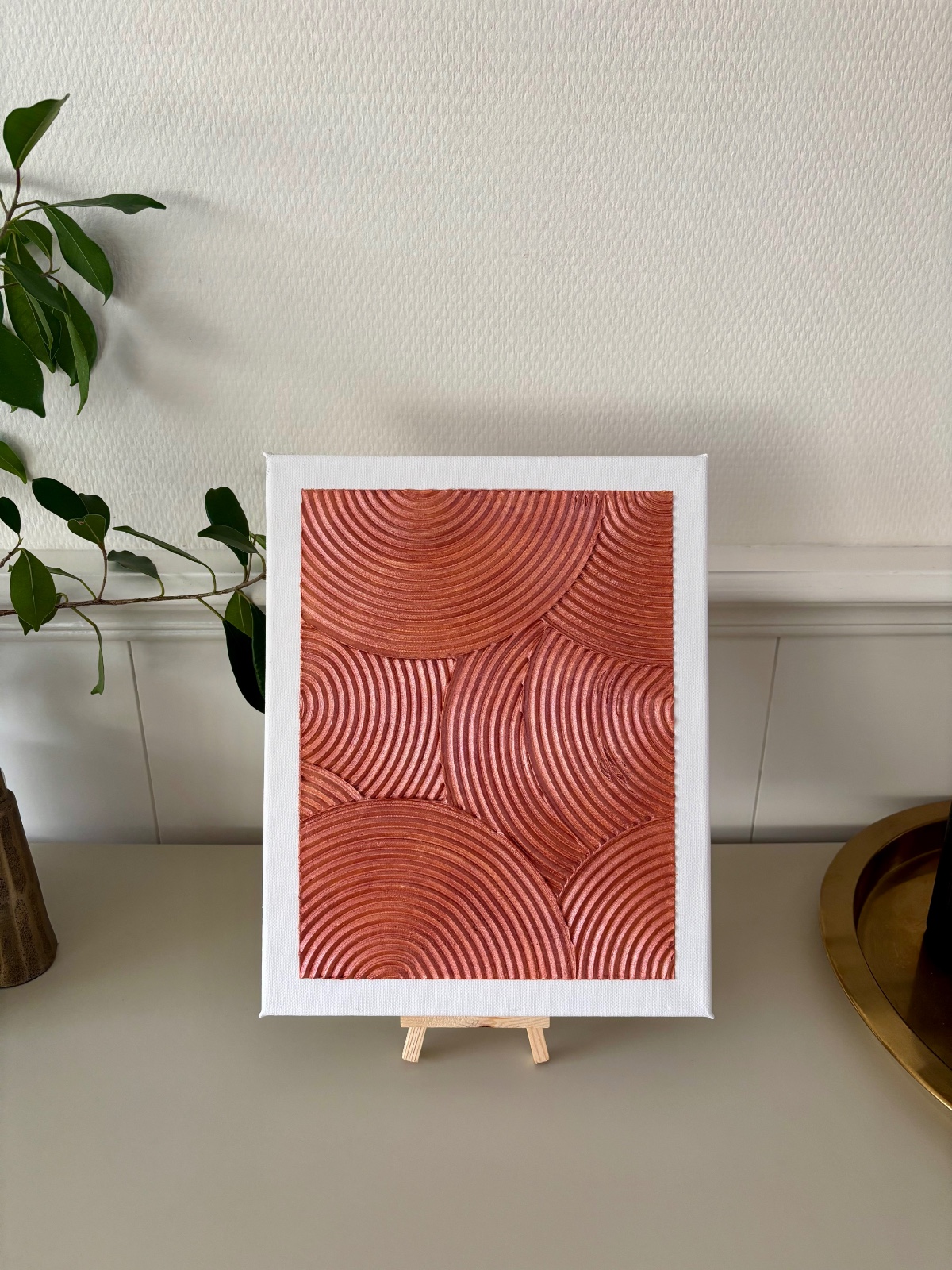 Koperen golven – Textured Art