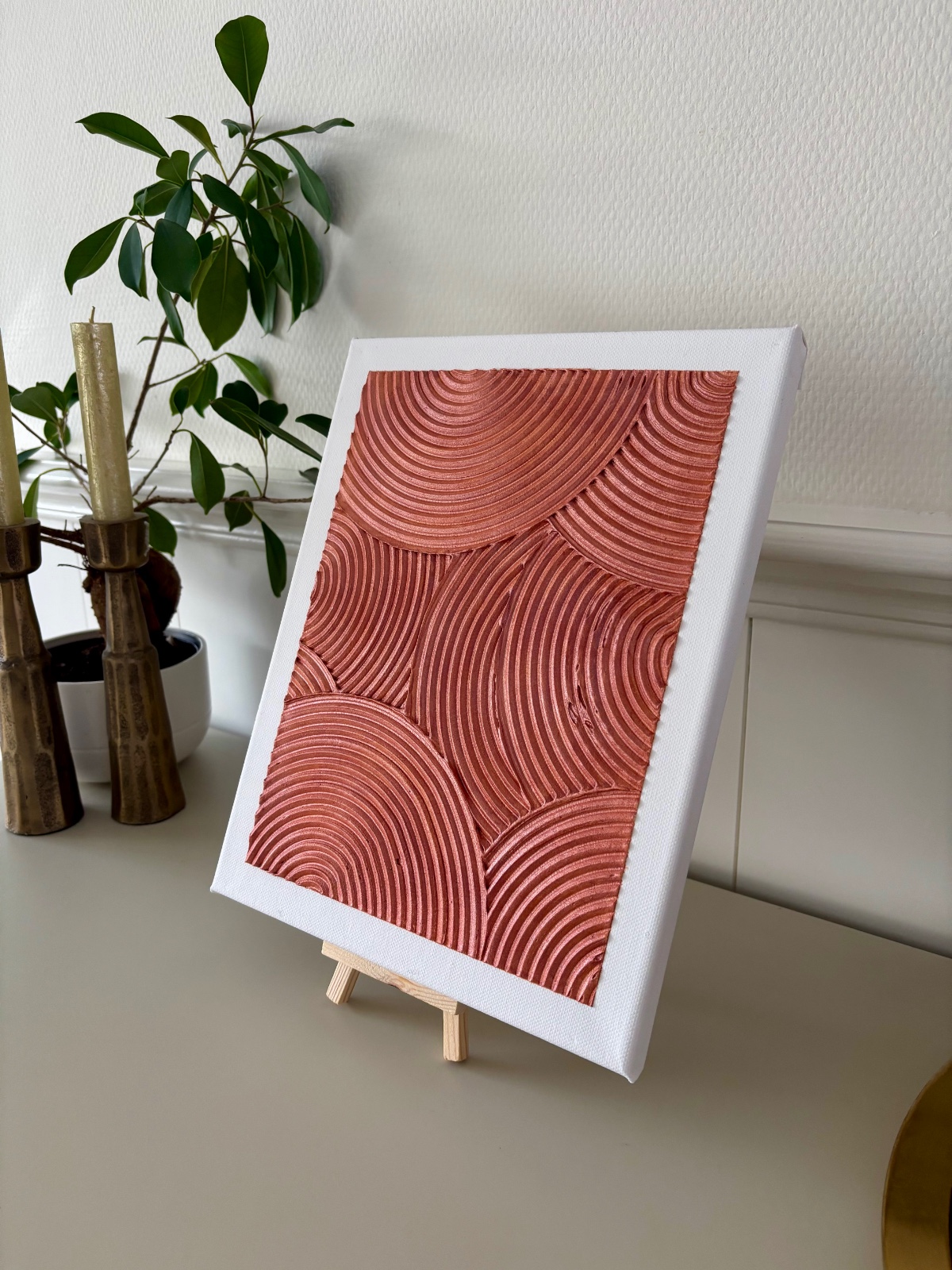 Koperen golven – Textured Art