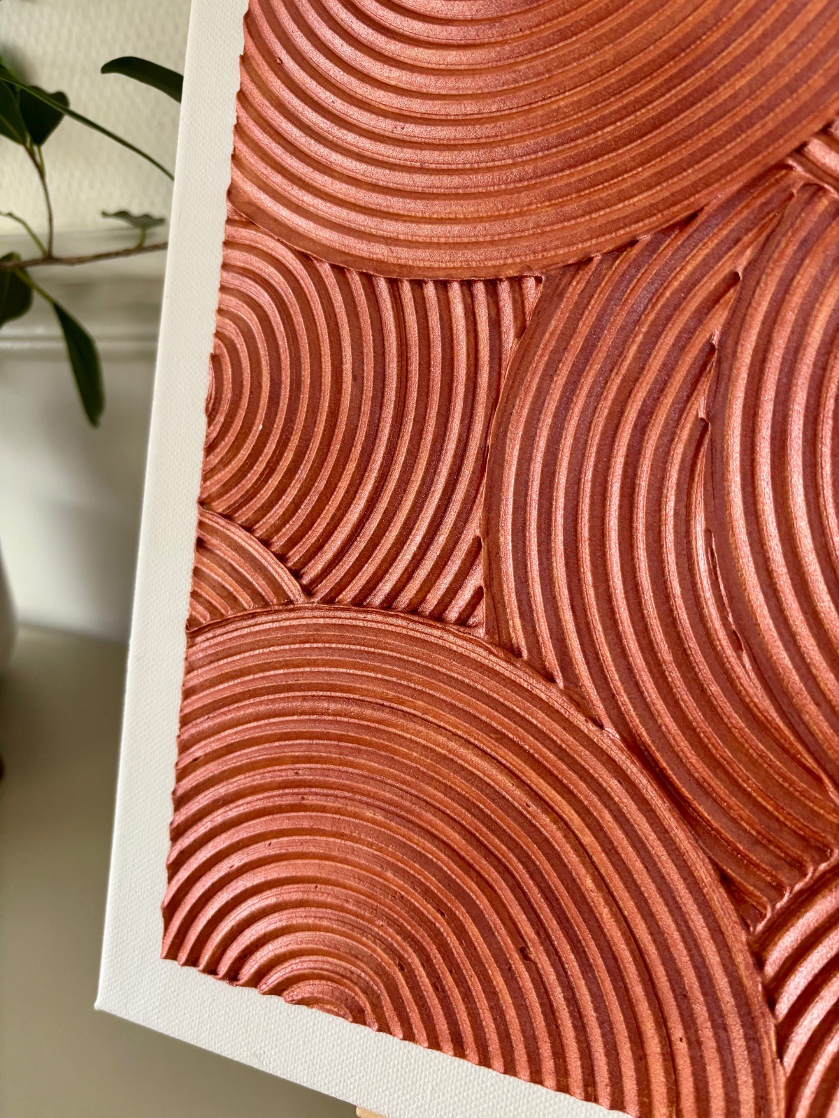 Koperen golven – Textured Art