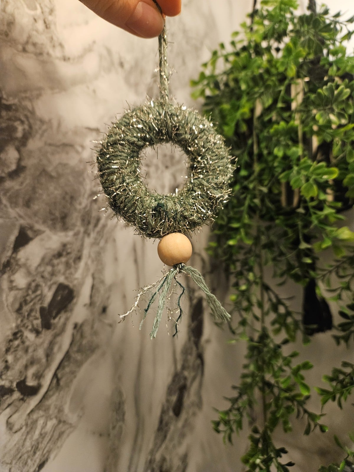 Glitter kersthanger - 106564 Glitter kersthanger