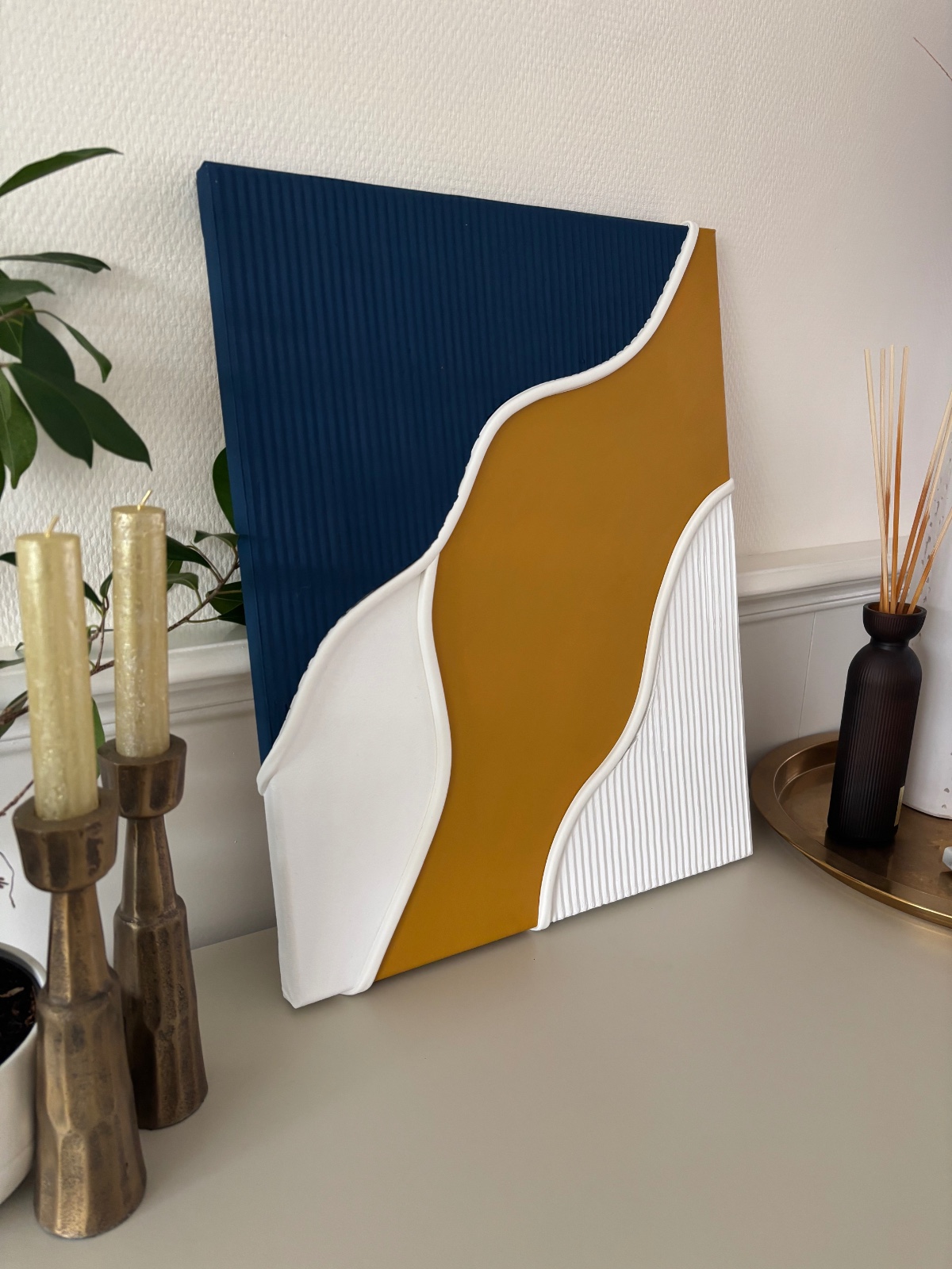 Blauw & Mosterd - Textured Art