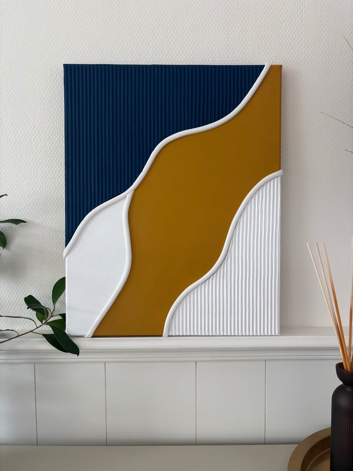 Blauw & Mosterd - Textured Art