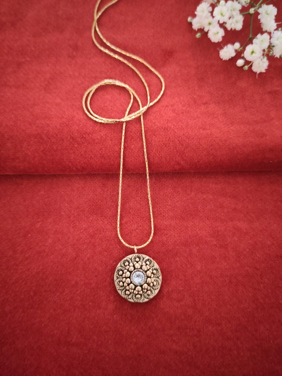 Vintage knoop ketting | Glamorous Art Nouveau | 1970s - 108593 Vintage knoop ketting | Glamorous Art Nouveau | 1970s