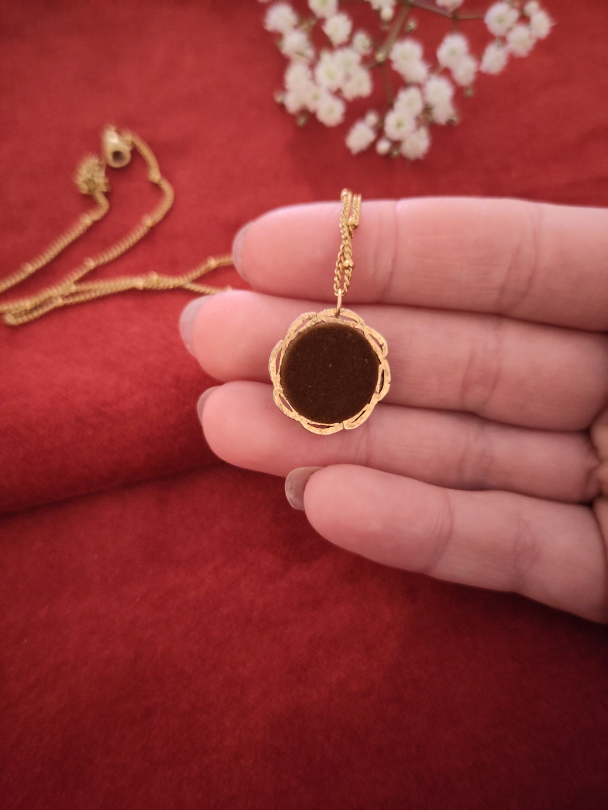 Vintage knoop kettinkje | Retro Sunset | 1970s