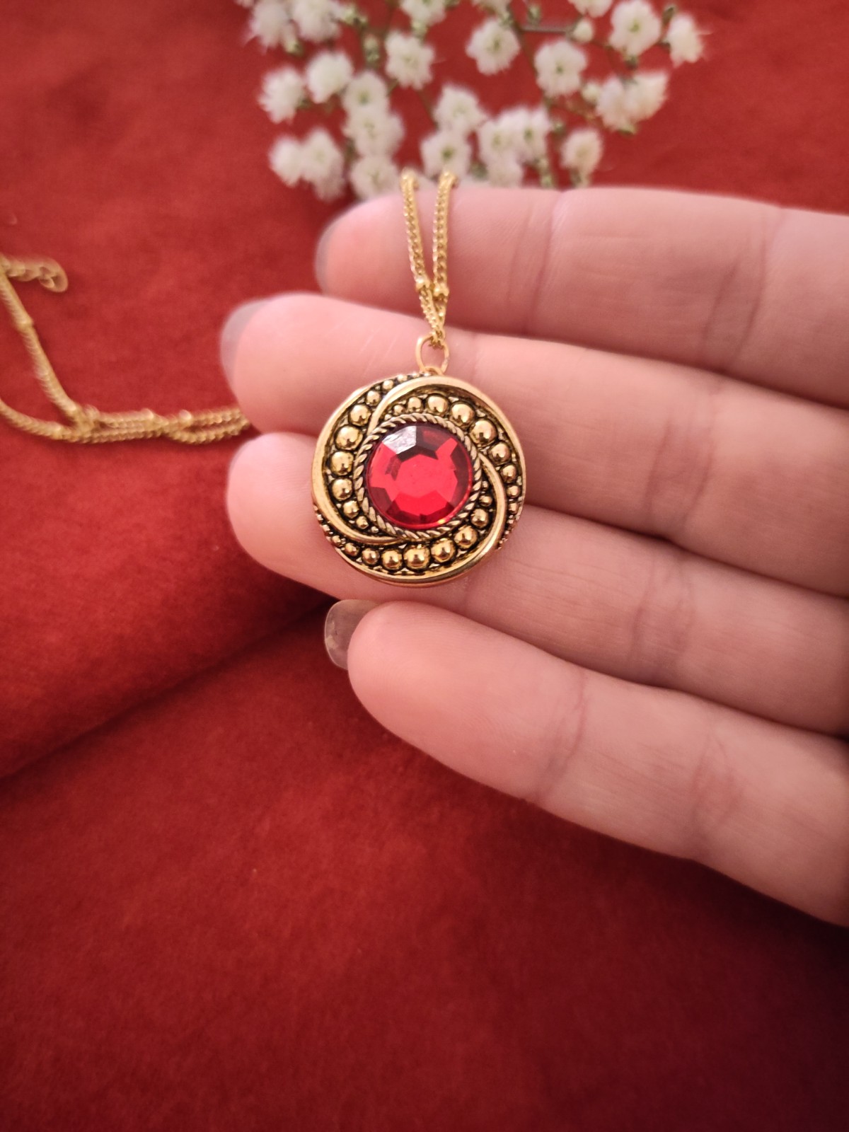 Vintage knoop kettinkje | glamour queen | 1970s - 108544 Vintage knoop kettinkje | glamour queen | 1970s