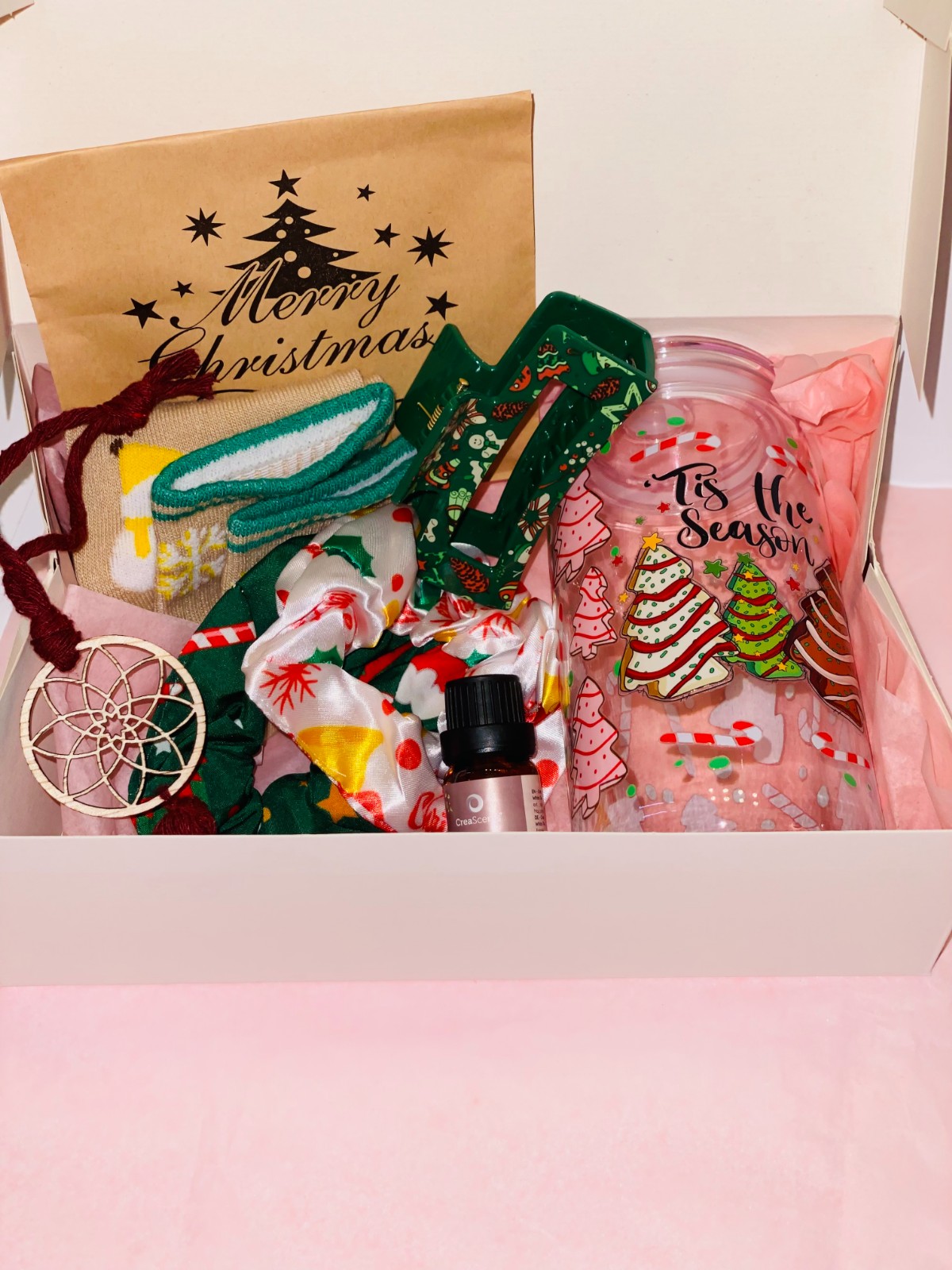 Crafted Creations Gift Box Kerst Set – Handgemaakt Compleet Cadeaup… - 109545 Crafted Creations Gift Box Kerst Set – Handgemaakt Compleet Cadeaupakket voor de Feestdagen – Luxe Kerstbox voor Creatieve & Originele Geschenken