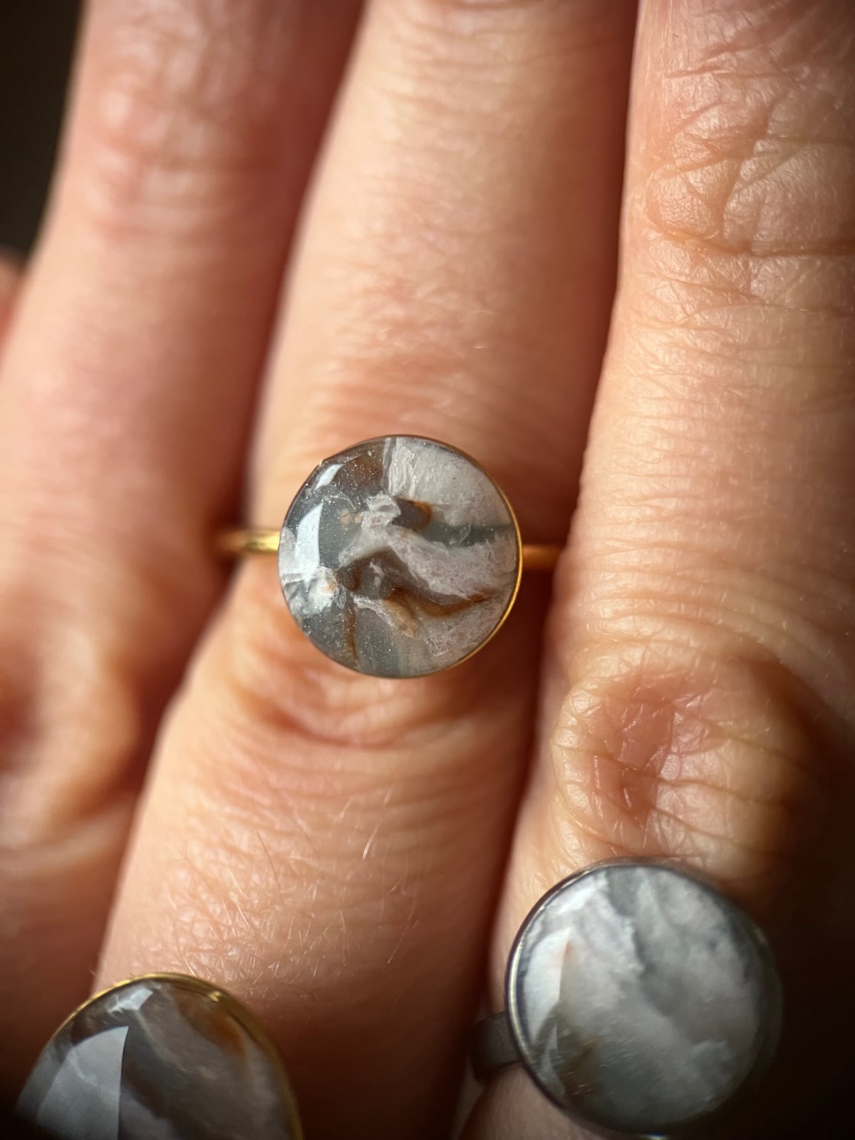 Faux steen ring (3 varianten) verstelbaar - 109412 Faux steen ring (3 varianten) verstelbaar