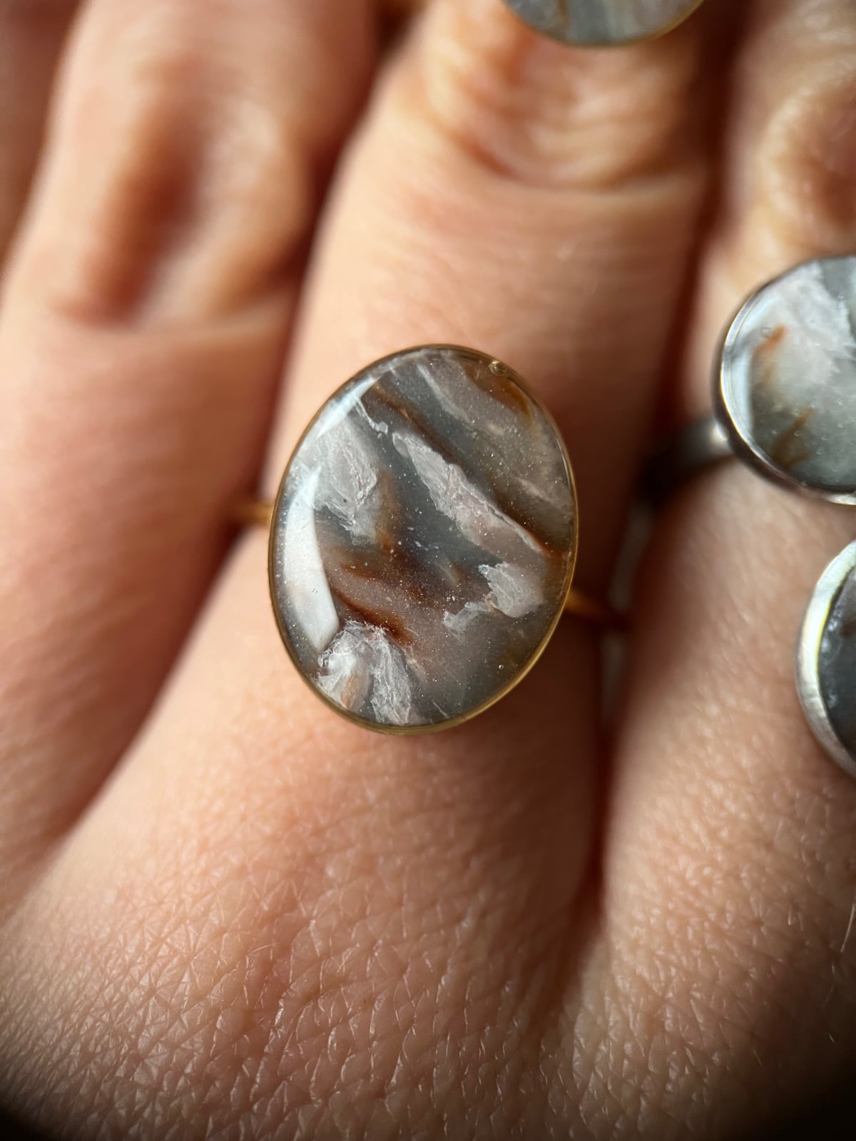 Faux steen ring (3 varianten) verstelbaar - 109413 Faux steen ring (3 varianten) verstelbaar