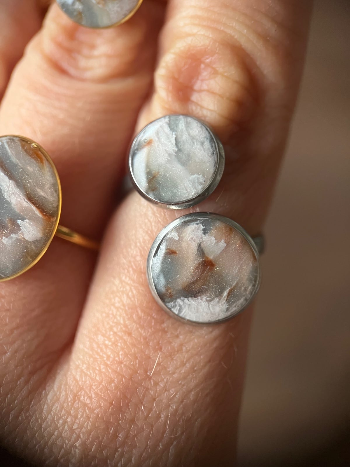 Faux steen ring (3 varianten) verstelbaar - 109414 Faux steen ring (3 varianten) verstelbaar