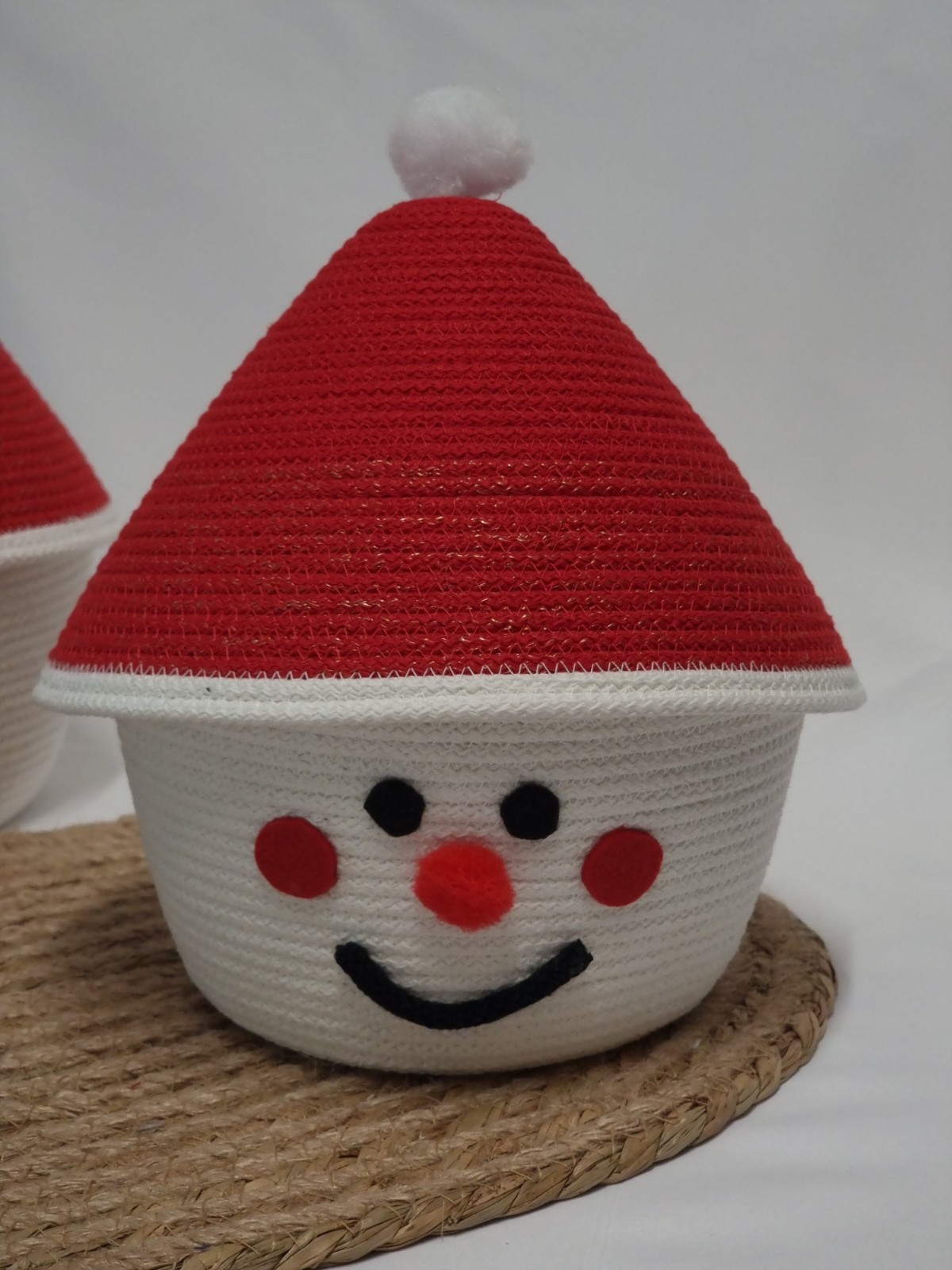 Feestelijk koordmandje – sneeuwman - 109518 Feestelijk koordmandje – sneeuwman