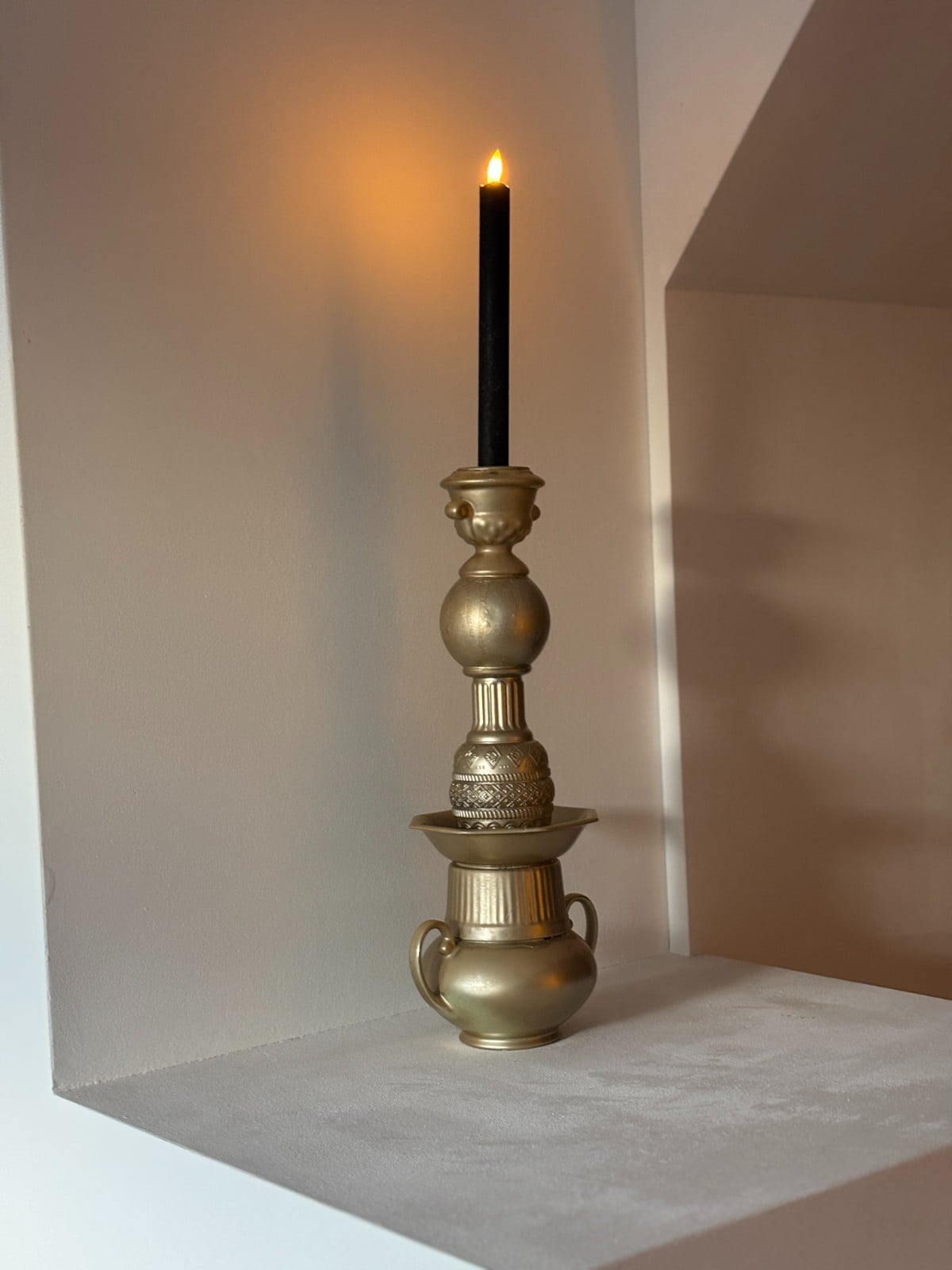 Grote handgemaakte kandelaar