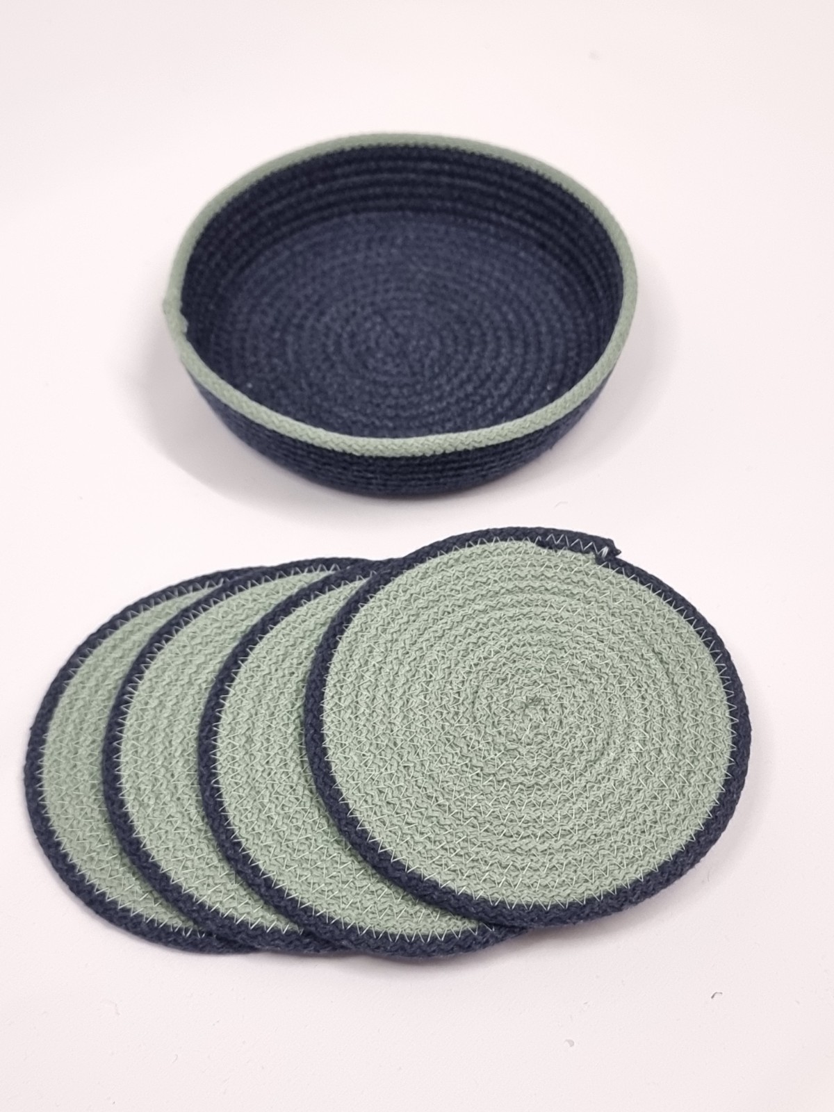 Koffieset met mandje