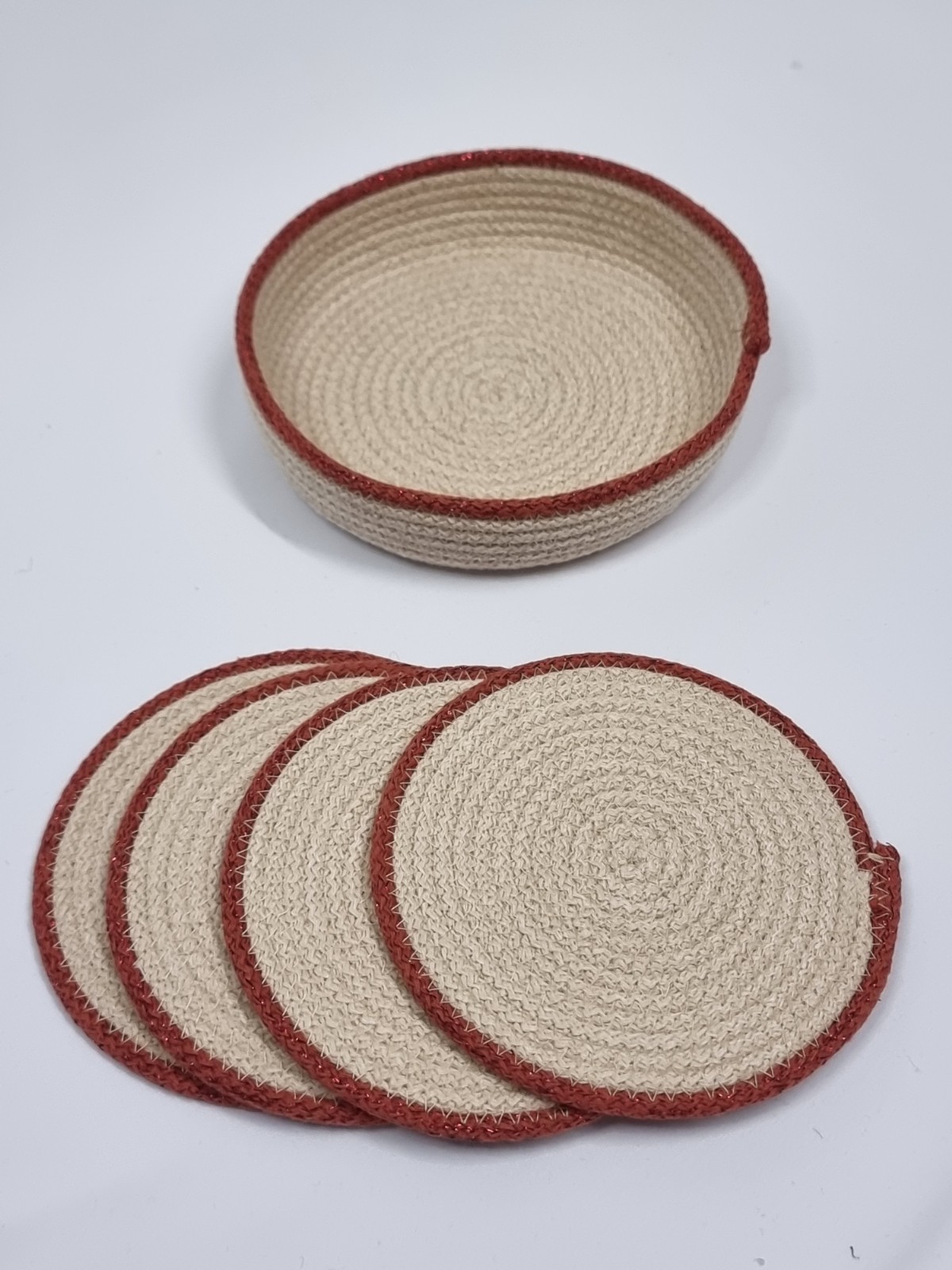 Koffieset met mandje