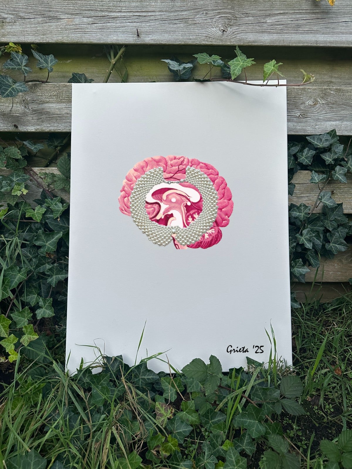 Kunst print, Eco materiaal, Handgemaakt, Uniek stuk! = Horus Juweel (… - 109202 Kunst print, Eco materiaal, Handgemaakt, Uniek stuk! = Horus Juweel (poster, beige, verschillende maten)