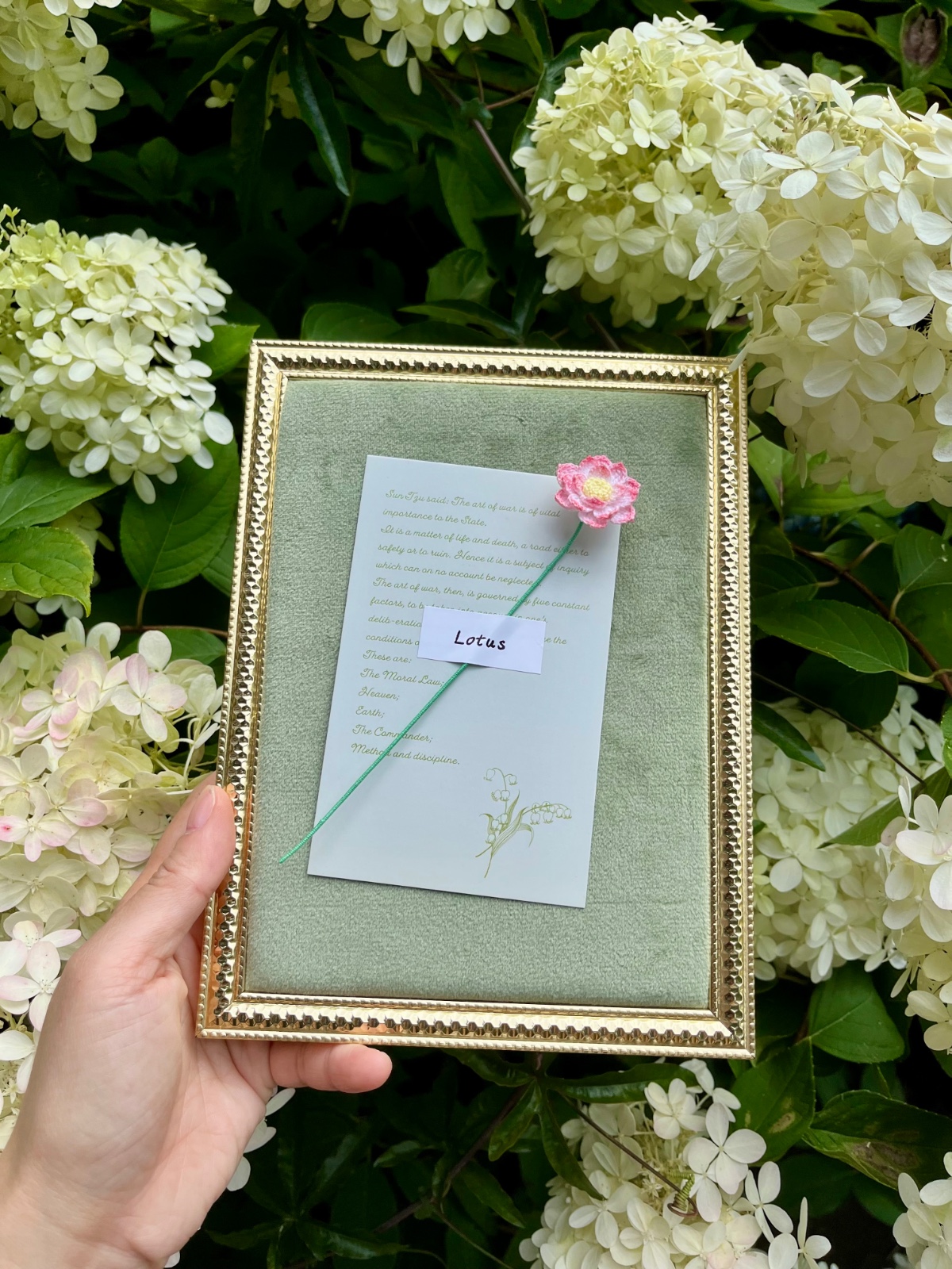 Micro Gehaakte Lotus Boekenlegger