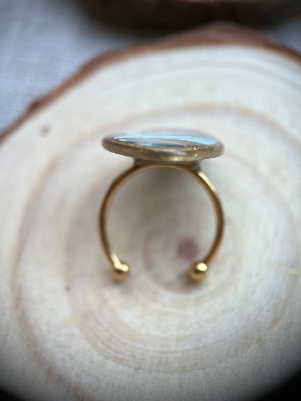 Oceaan ring faux steen III- verstelbaar - 110610 Oceaan ring faux steen III- verstelbaar